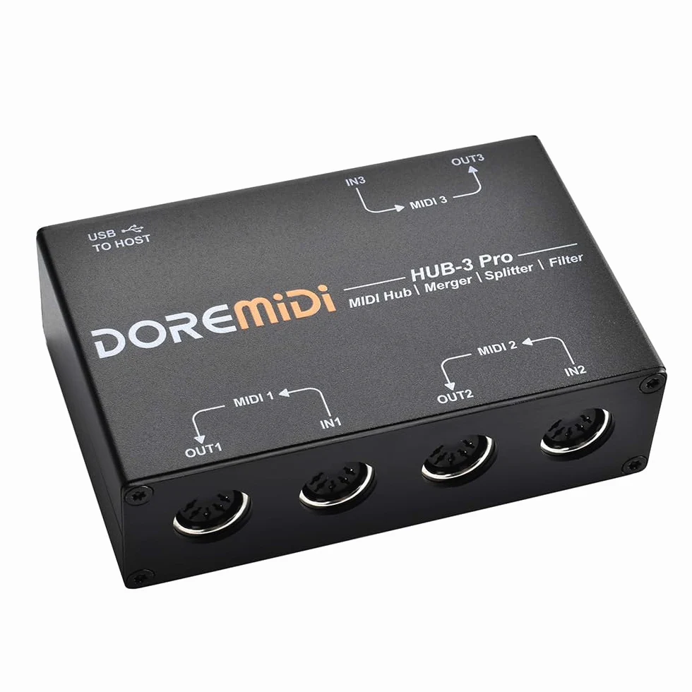 MIDI HUB-3 Pro Box unterstützt MIDI Routing Filterung Merging Splitting (HUB-3 Pro)
