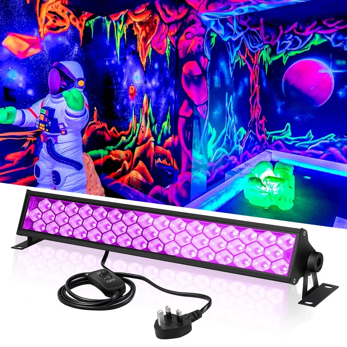 Anpro 72W LED UV Schwarzlicht
