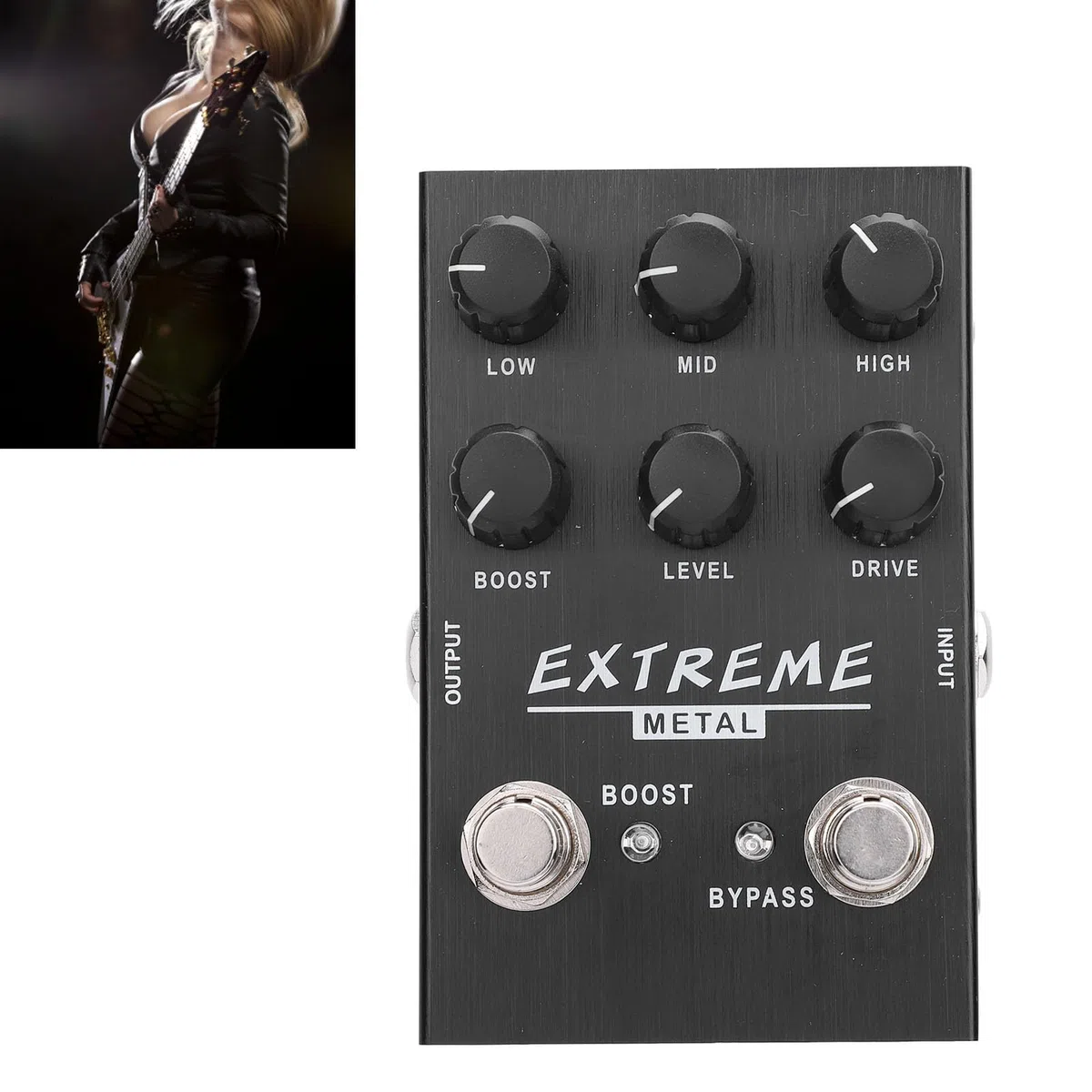 EQ Gitarrenverzerrungspedal, 10 Bänder, vielseitiger Soundeffektor für Bühnenspiel, tägliche Praxis