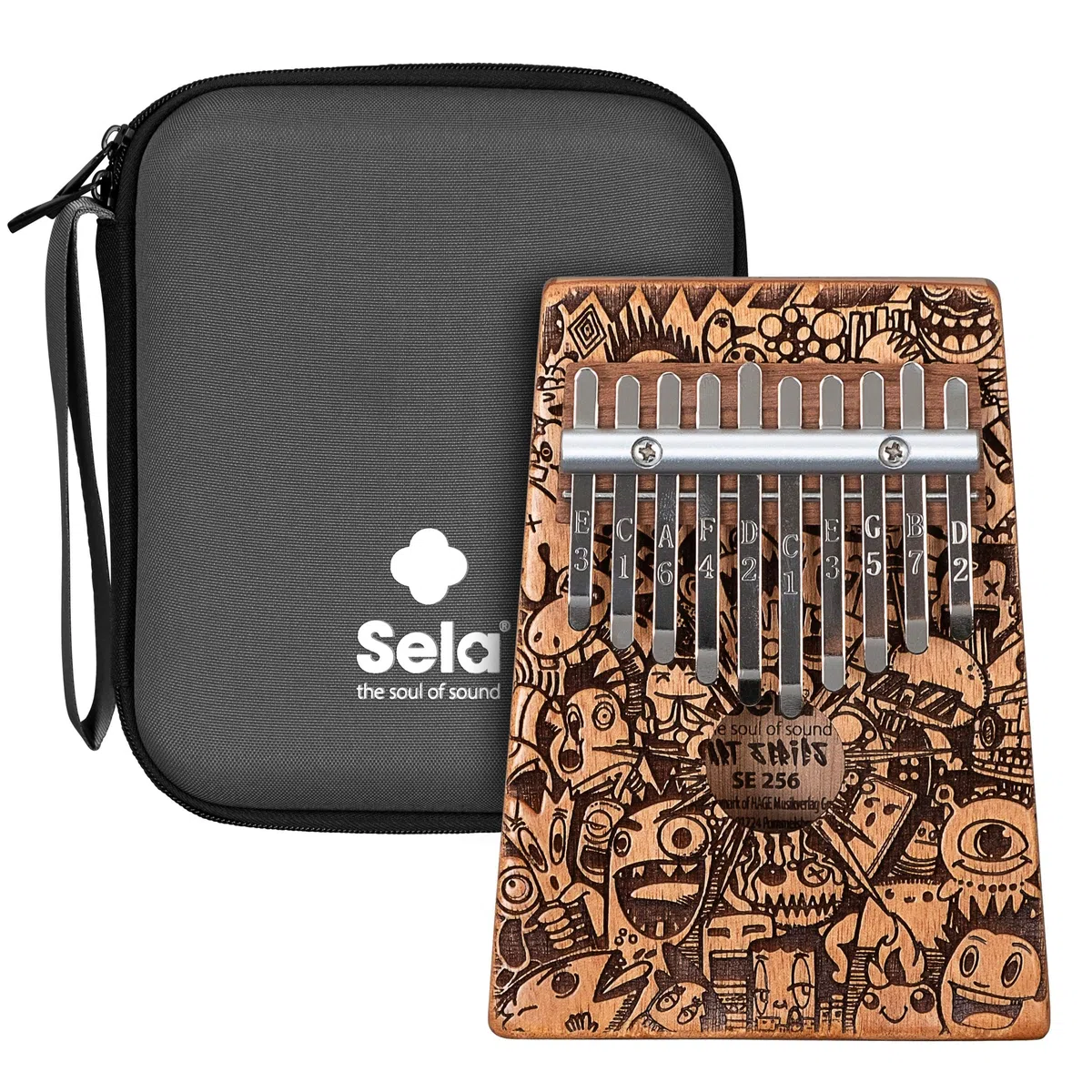 SE 256 Art Series Kalimba 10 Little Monster Laser
