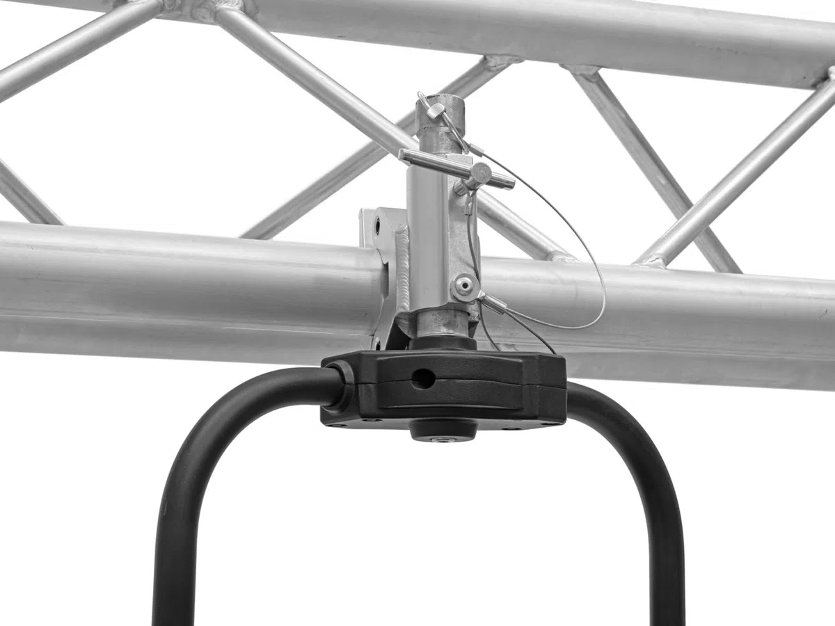EUROLITE TPTV-1 Klammer silber | Montageklammer mit TV-Zapfen-Aufnahme (28mm), Maximallast WLL 250 kg