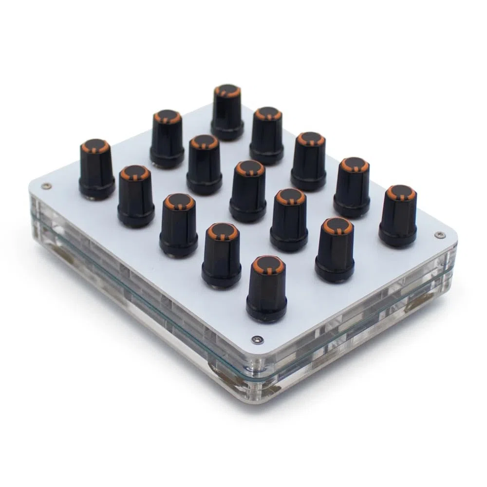 MIDI CC Controller mit 15 Knöpfen, Anpassbarer Tastenbelegung und USB-C DAW-Steuerung für die Musikproduktion