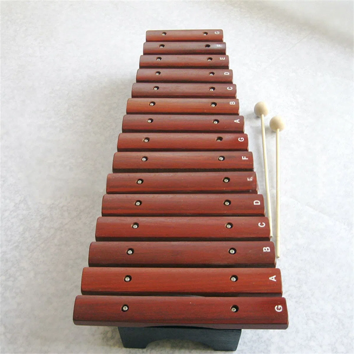 15-Ton-Xylophon-Glockenspiel Für Anfänger Musikunterrichtshilfen Hand-Percussion-Klavier Mit 2 Paar Mallet-Percussion- Klangplatten