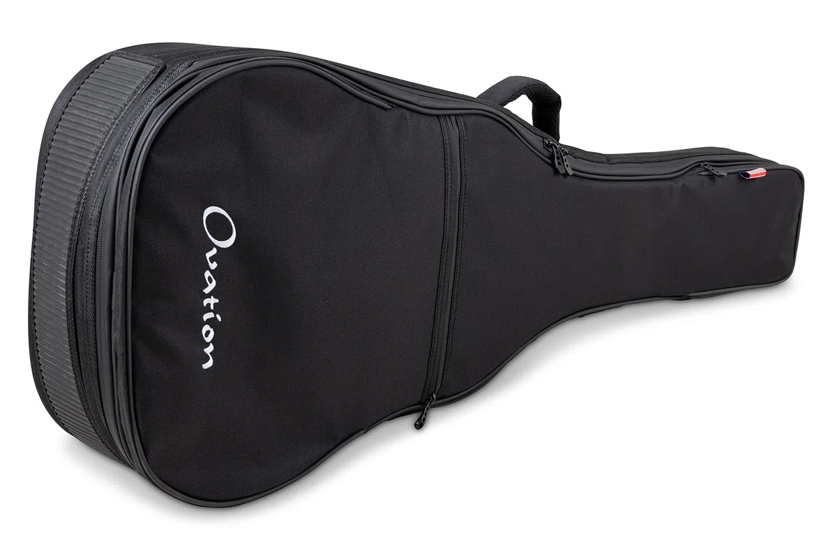 OVATION Guitars Gitarren Gig Bag Deluxe – passend für Deep Bowl/Mid-depth + 12-String – Cordura Tasche gepolstert – wasserabweisend – OVGB-DL-MD