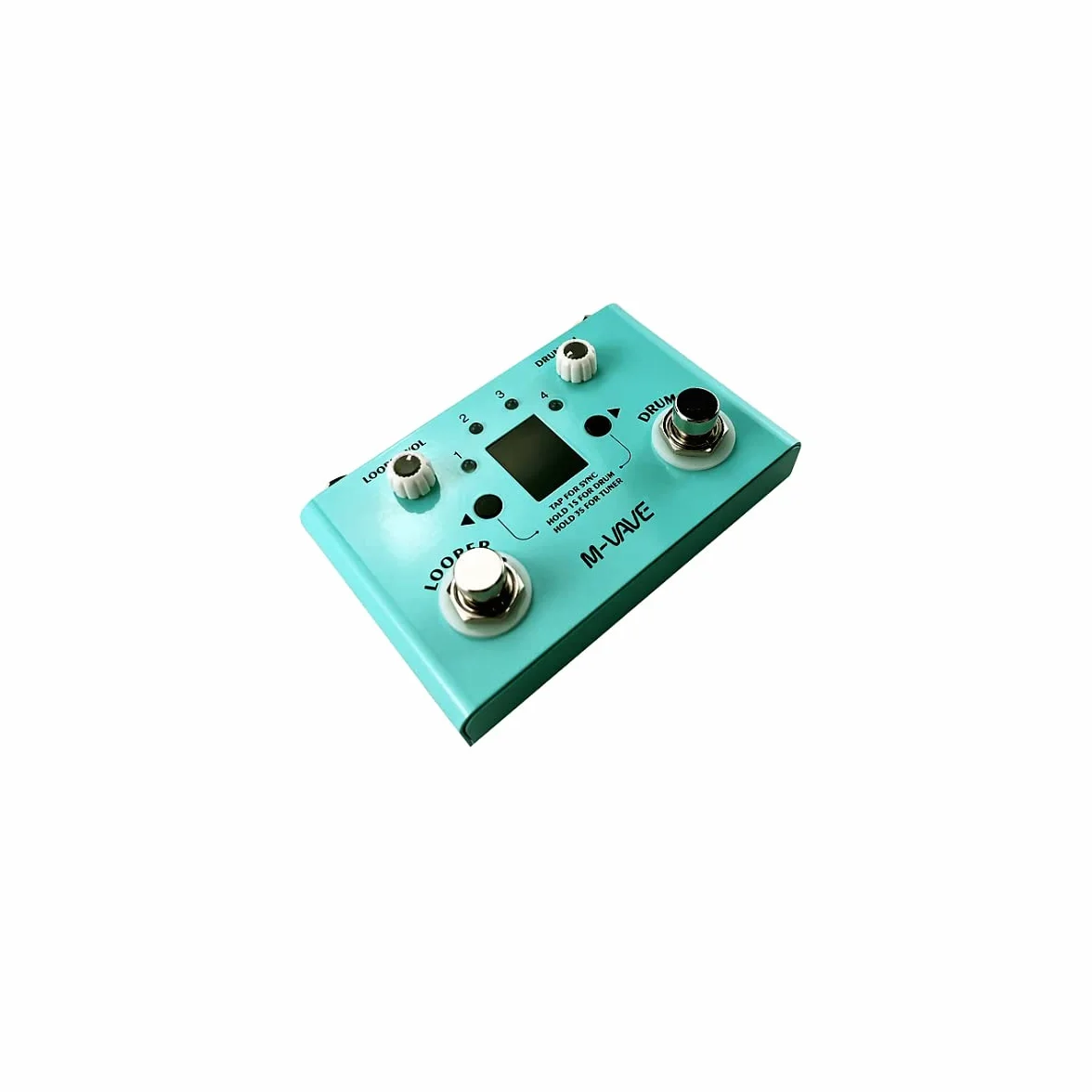 M-VAVE Lost Tempo - Gitarrenpedal mit Drum & Looper-Effekt und doppeltem Fußschalter