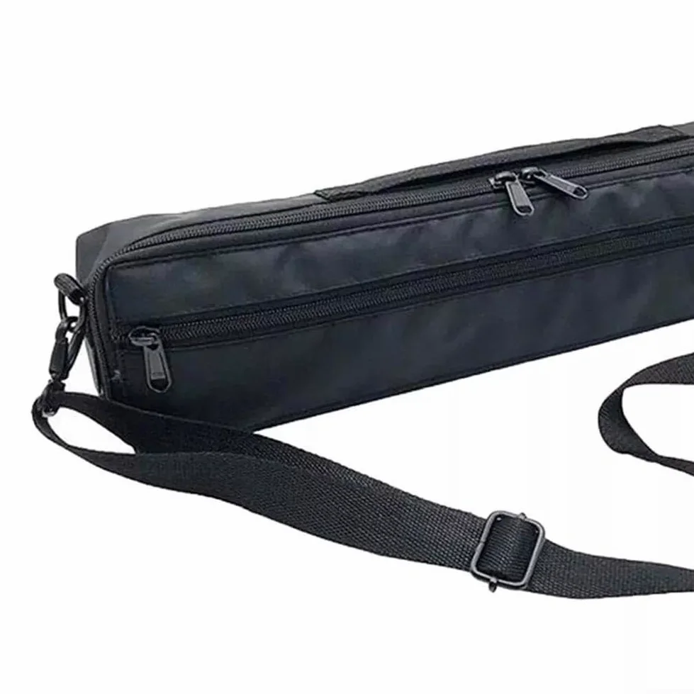 Flöten-Tasche mit gepolstertem Schutz, weichem Wollfutter und verstellbarem Gurt für 16/17-Loch-Flöten (16 Löcher)
