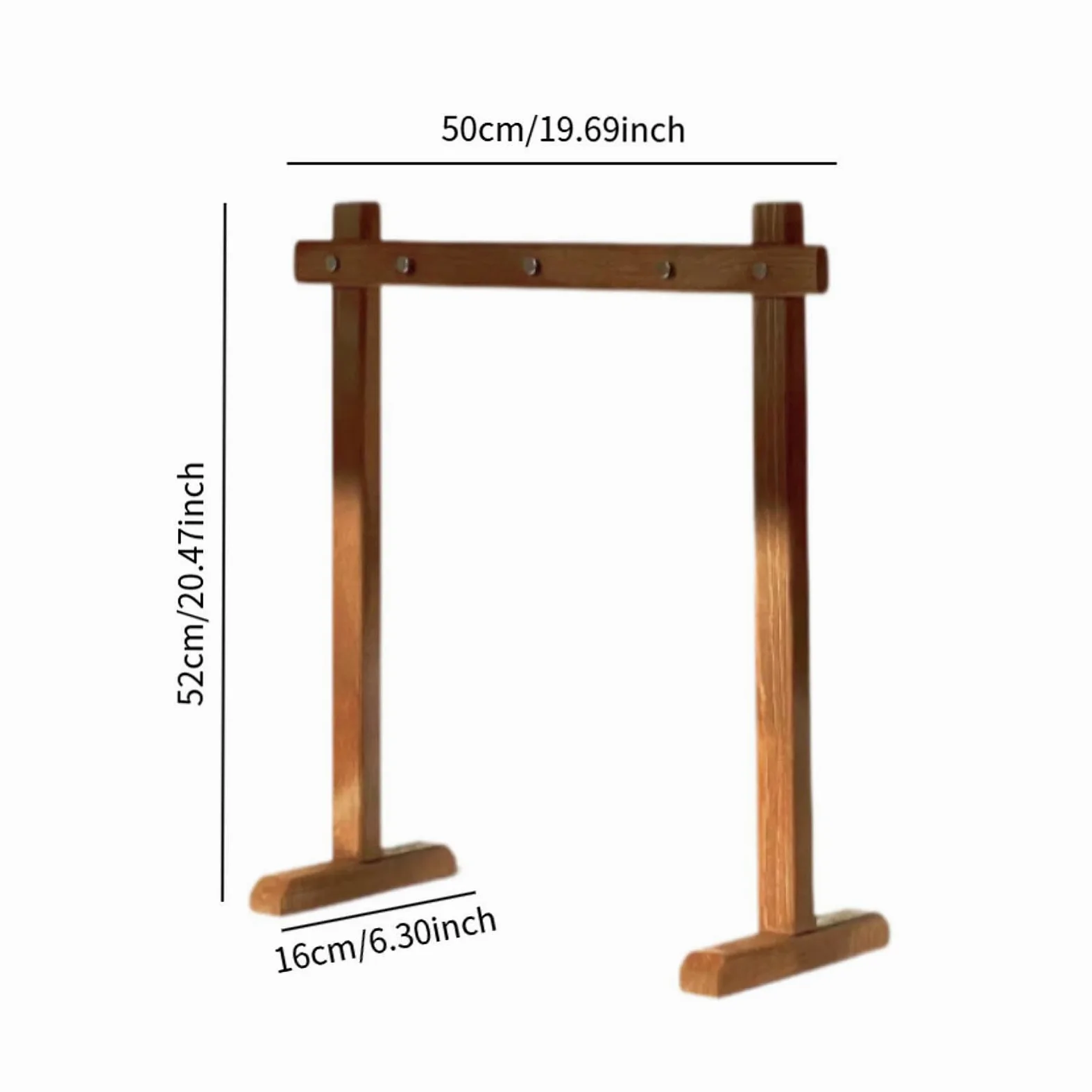 Milageto Wind -Chime -Stand, Gong -Ständer, tragbarer Ornament -Display -Rahmen mit Basisschmuck -Display -Rack für Desktop -Innenraum im Freien im Freien, L