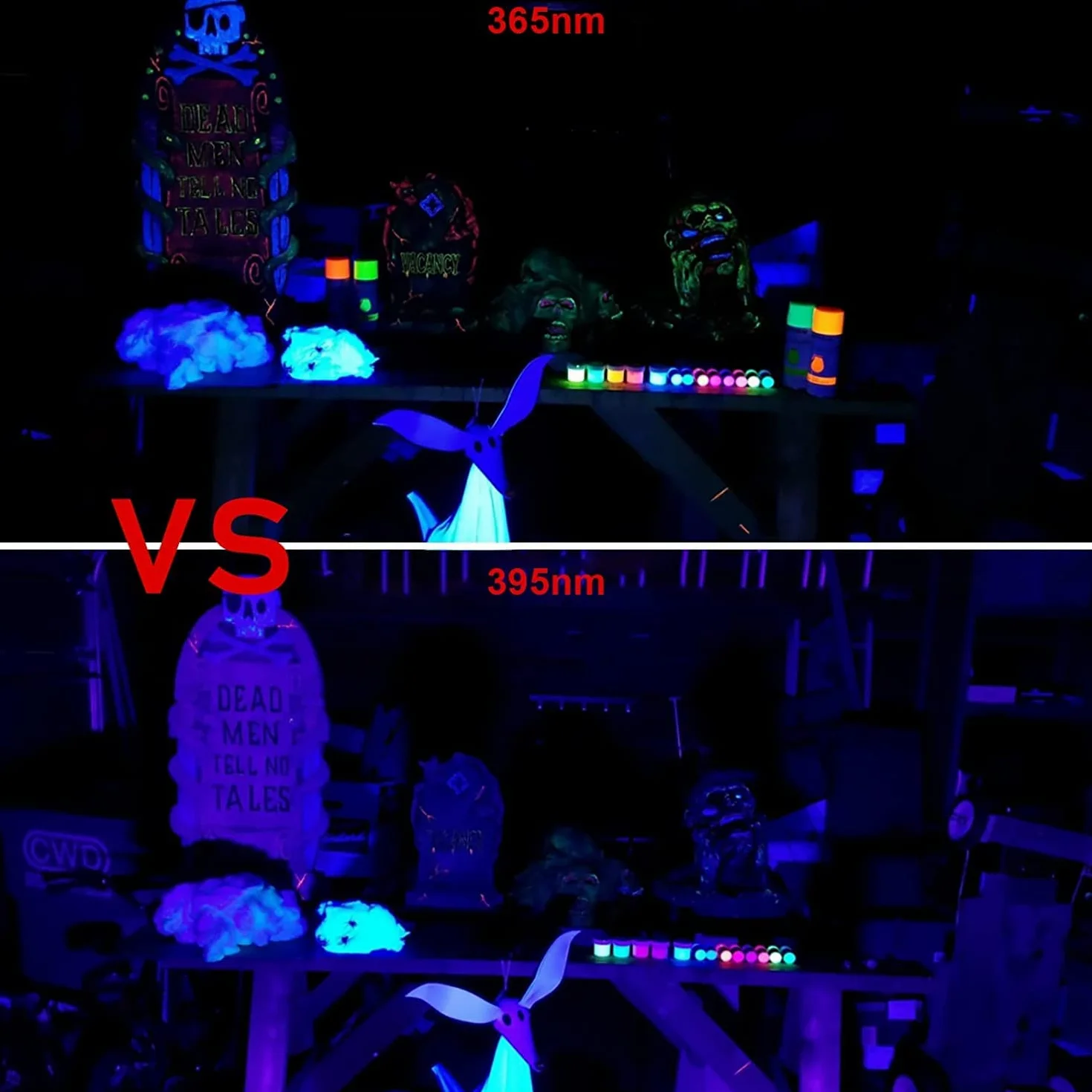 Eleganted 100W LED Schwarzlicht Strahler 365nm UV Fluter IP66 Wasserdicht Schwarzlicht Party Scheinwerfer mit ON/OFF für Halloween Aquarium Konzert Party,Bar