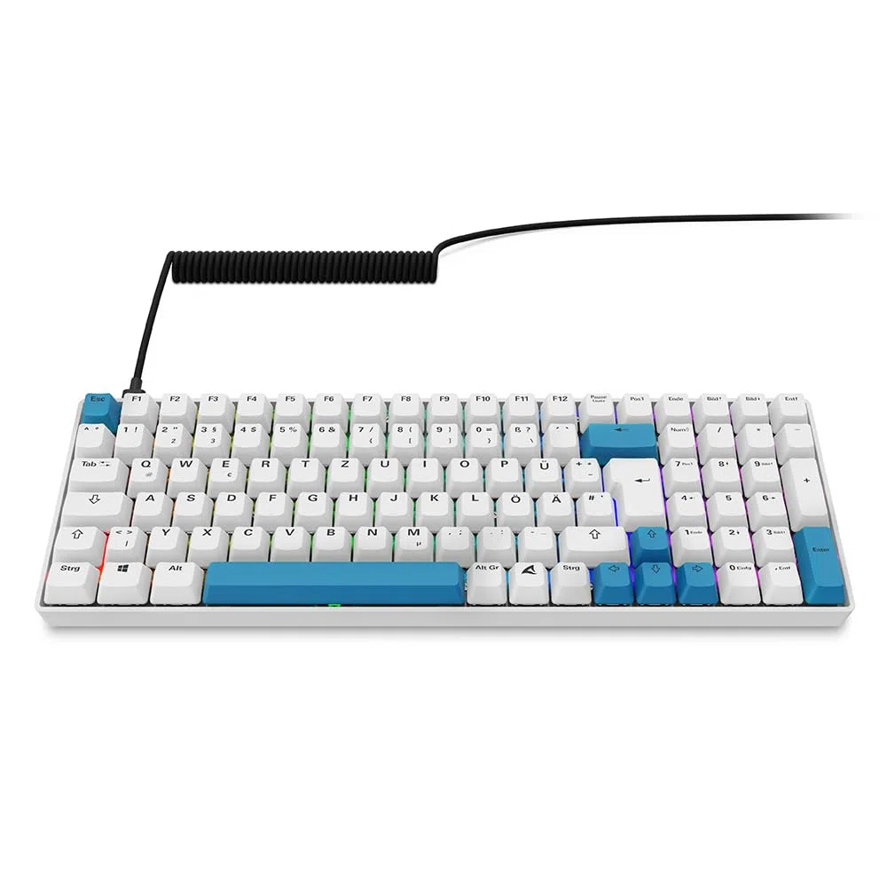 Sharkoon SGK50 S2 PBT Weiß, RGB, Gateron GPRO Gelb