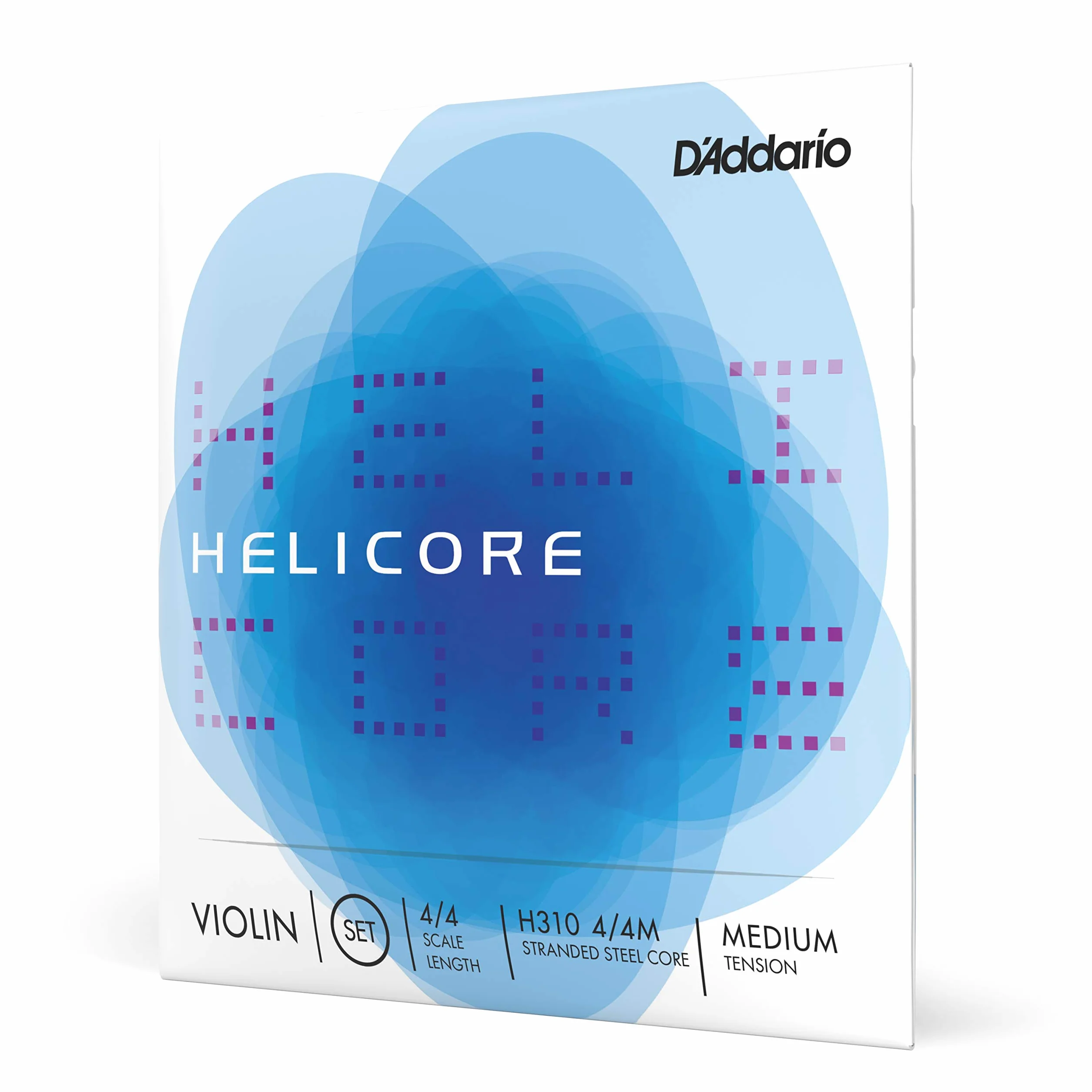 D'Addario Helicore Geigensaiten - Violine Saiten Geige 4/4 - Violinen-Saitensatz, 4/4, mittlere Spannung