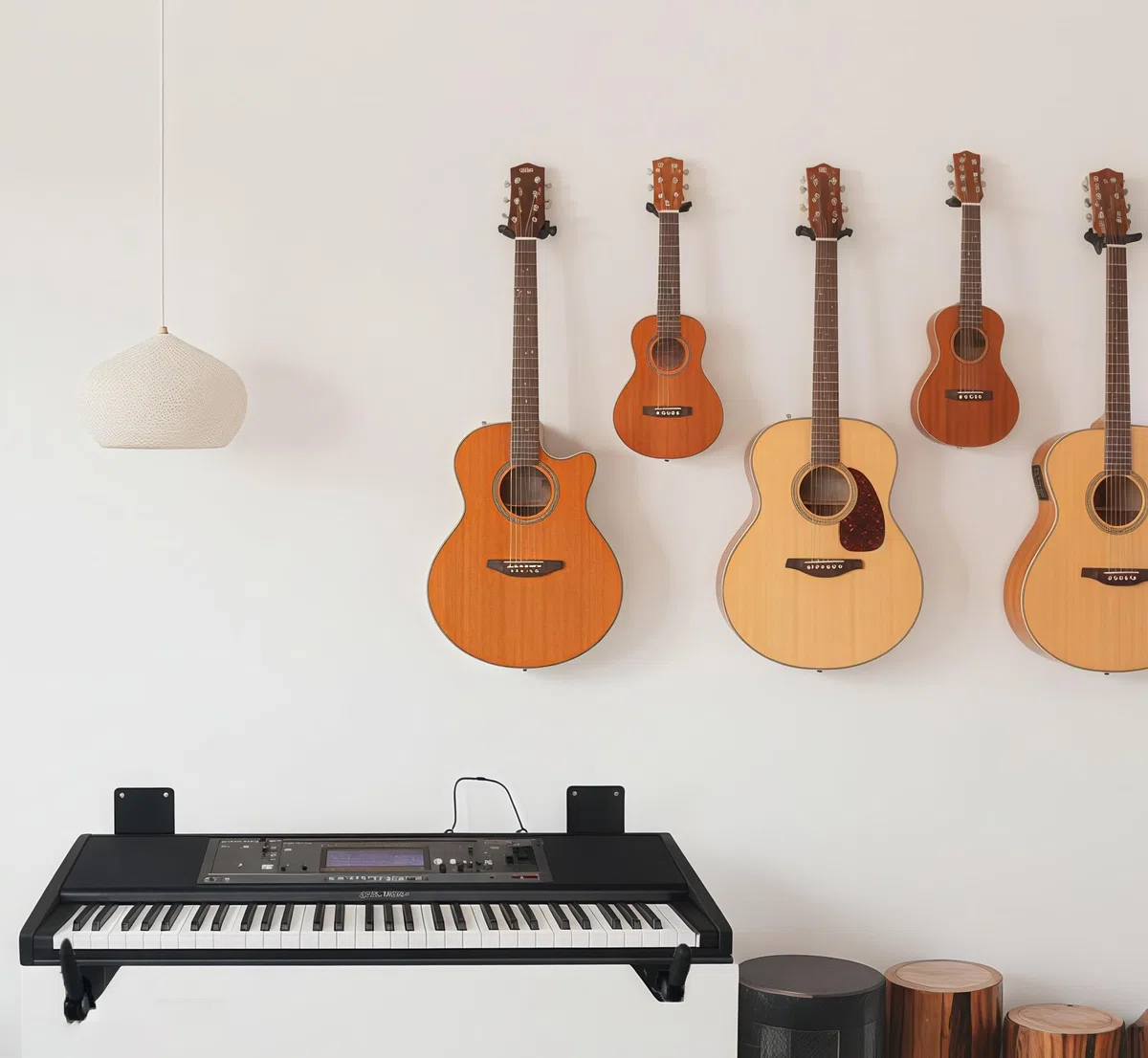 Musik-Keyboard-Ständer, verstellbare Wandhalterungen, Klaviertastatur-Wandhalterung, Teleskoparme von 25,4 cm bis 40,6 cm (10 Zoll) (Paar)