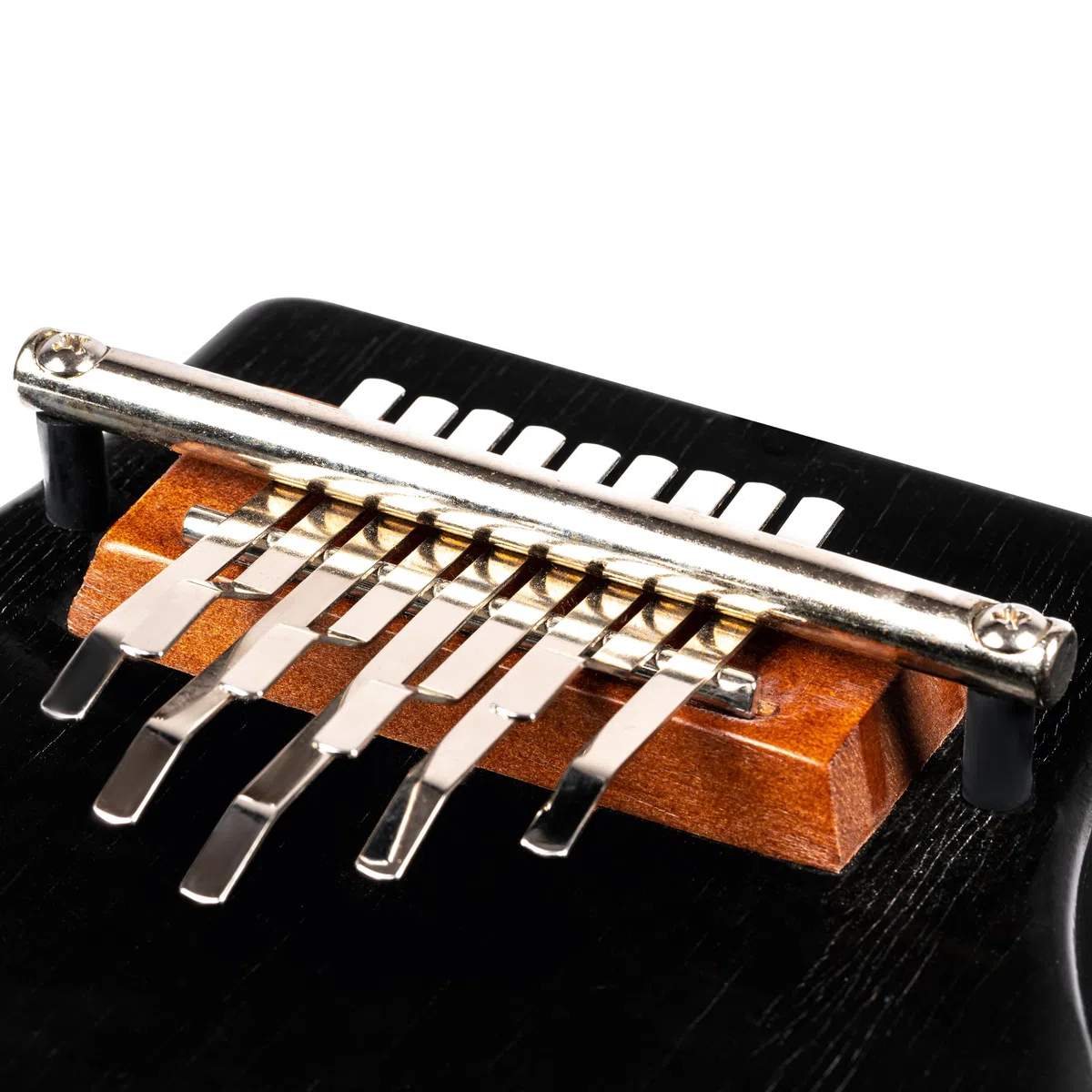 Meinl Percussion Hollow WahWah Kalimba - Daumenklavier mit Schallöffnung für Wah-Wah-Effekt - Stimmung A C C A A F E E B - Siam Eiche, Schwarz (KA9WW-BK)