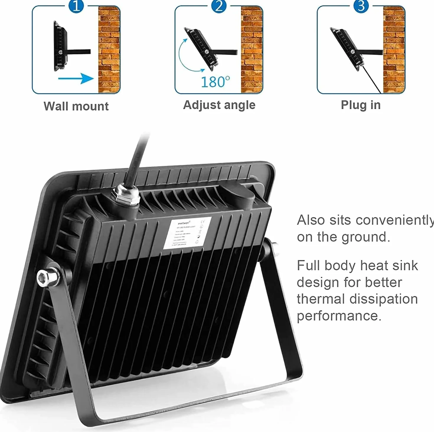 Eleganted 100W LED Schwarzlicht Strahler 365nm UV Fluter IP66 Wasserdicht Schwarzlicht Party Scheinwerfer mit ON/OFF für Halloween Aquarium Konzert Party,Bar