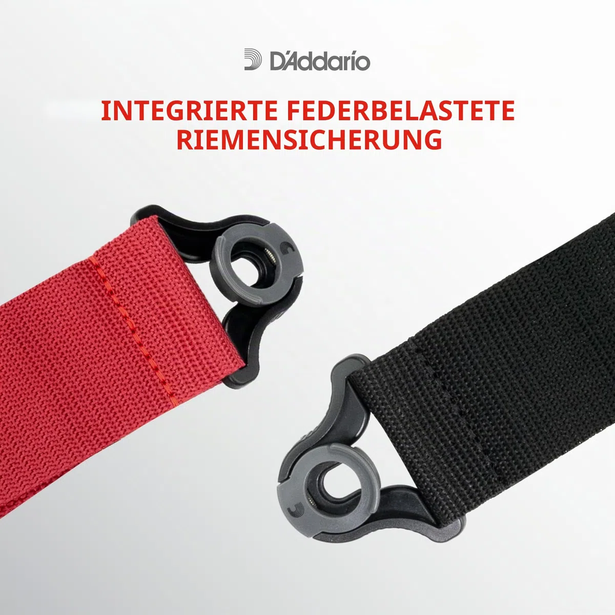 D'Addario Comfort Leder Auto Lock Gitarrengurt, Braun