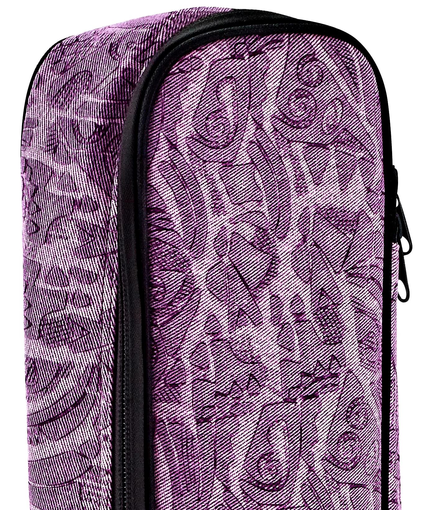 Ortega Guitars Jean Guitar Gigbag - 4/4 Klassische Gitarren Tasche - Höhe 105 cm - Breite 39 cm - Mit Schultergurten - Baumwolle / Leinen, Lila (OGBCL-PUJ)