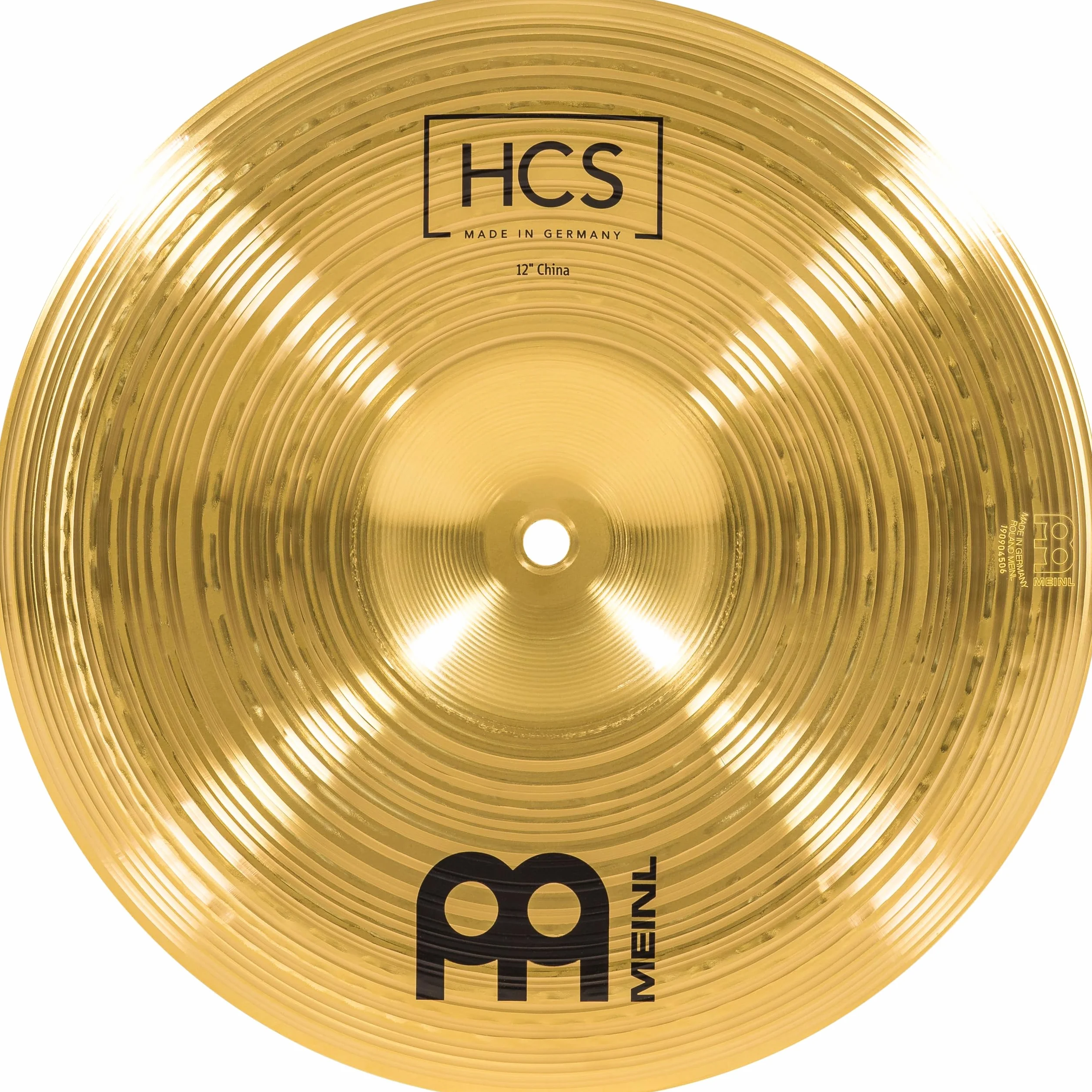 Meinl Cymbals HCS China — 12 Zoll (Video) Schlagzeug Becken (30,48cm) Messing, Traditionelles Finish (HCS12CH)