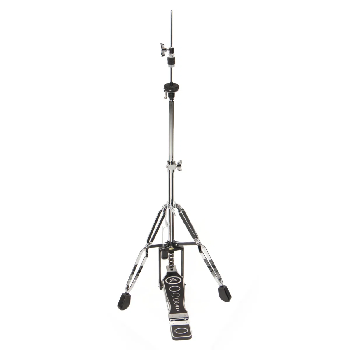 Fame HH7000 HiHat-Ständer, Leichtbauweise, Einzelkettenantrieb, Doppelverstrebung, Ergonomische Trittplatte, Inklusive HiHat-Clutch, Ideal für Kleine Gigs, E-Drum Sets