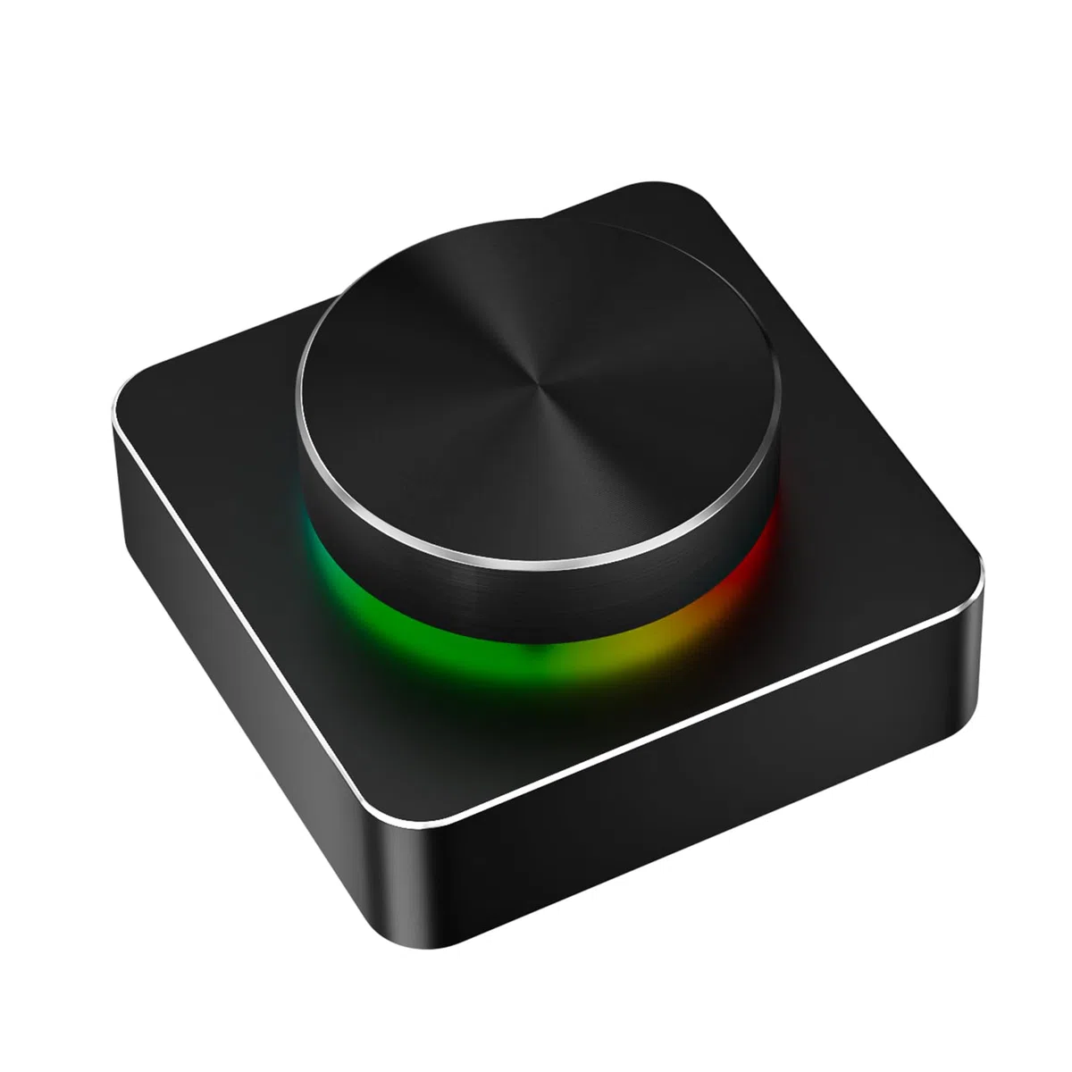 Docooler RGB Volume Control Knob USB+BT+2.4G Three Modes Multimedia Controller for PC/Gaming