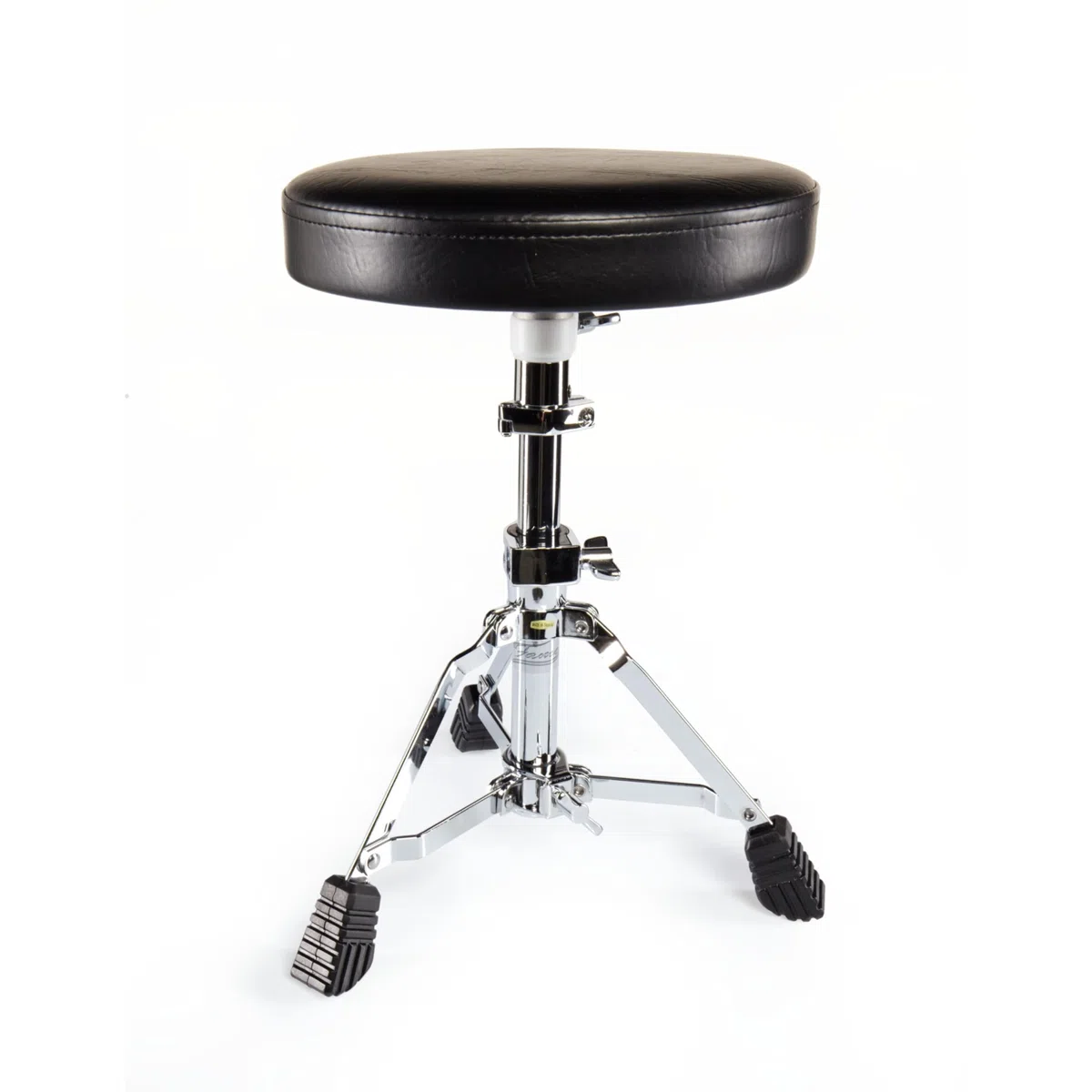 Drumhocker, Höhenverstellbar 36-48 cm, Faltbar, Komfortpolster, Stabile Hartgummifüße, Einstrebige Basis, Ideal für junge Schlagzeuger ab 3 Jahren, Platzsparend, Robust