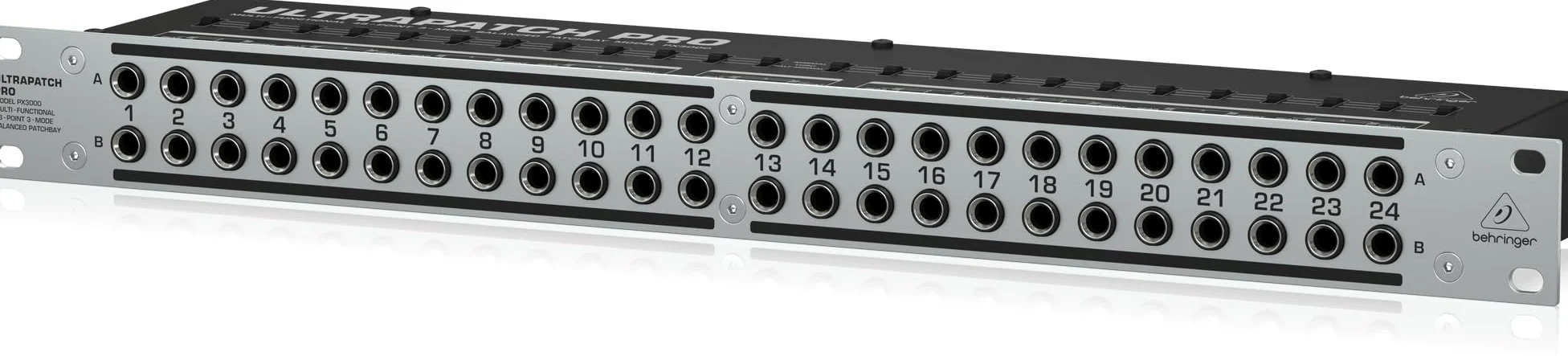 Behringer ULTRAPATCH PRO PX3000 Multifunktionales 48-Punkt 3-Mode Balanced Patchbay