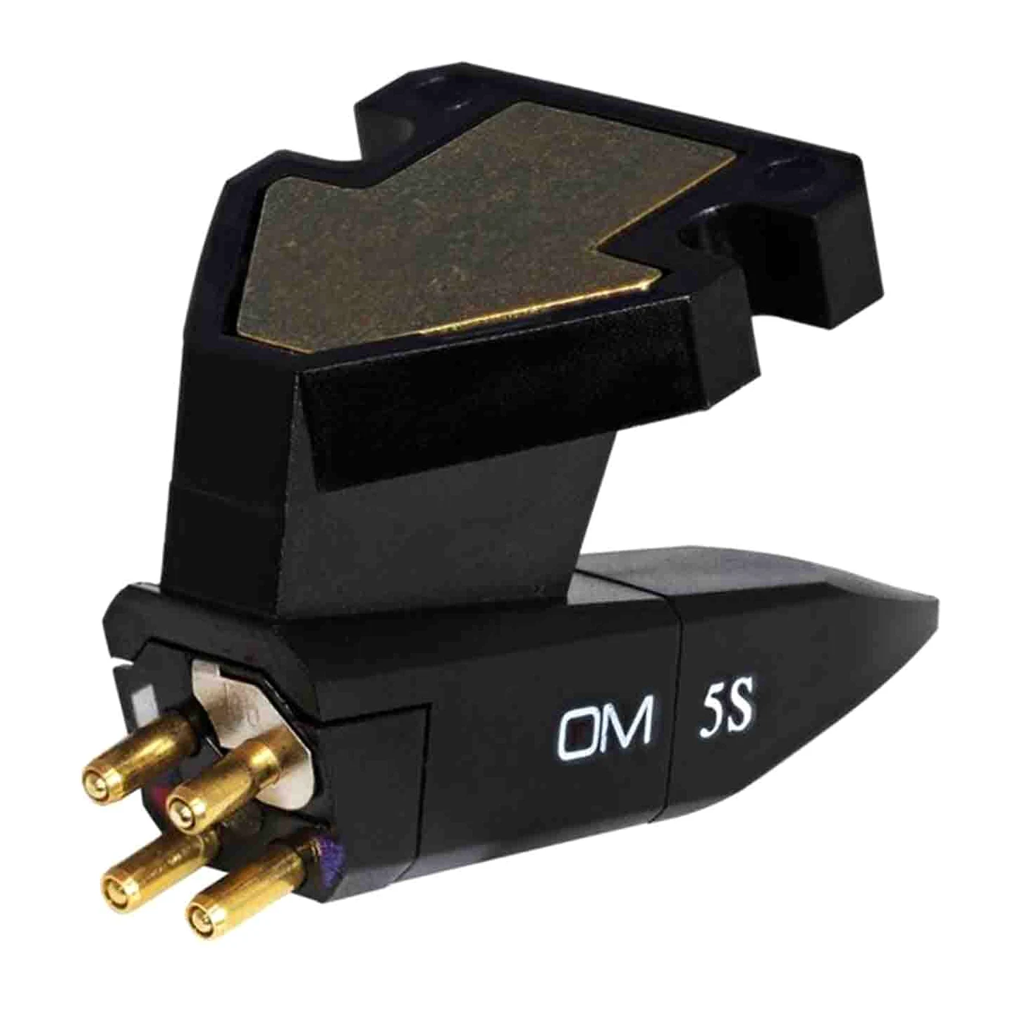 Ortofon OM 5S - Moving Magnet Tonabnehmer mit sphärischem Nadelschliff - geeignet für die Headshell-Montage von Oben und unten, für einfache Montage und Ausrichtung, schwarz