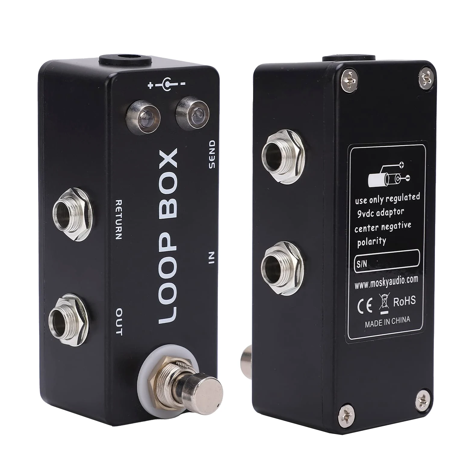 Effect Loop Pedal, Pedals Switcher Routing Selection Robust mit LED-Anzeige für Musikinstrument zum Einstellen