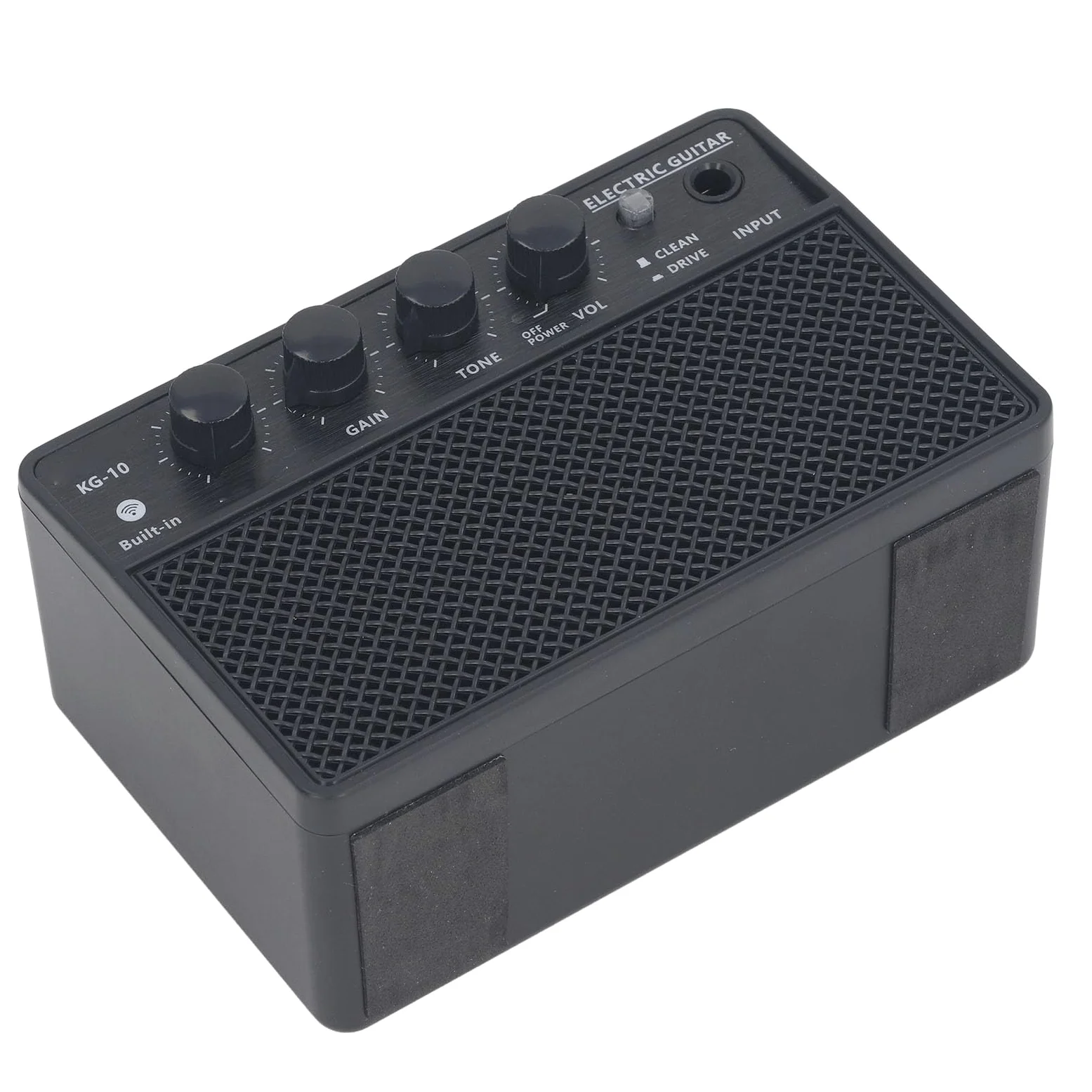 Mini Gitarrenverstärker, tragbar wiederaufladbar E-Gitarren Amp mit 6,35mm Eingang for Anfänger Profis tägliche Übung iOS Android Geräte