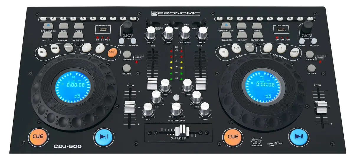 Pronomic CDJ-500 Full-Station Doppel-CD-Player für DJs