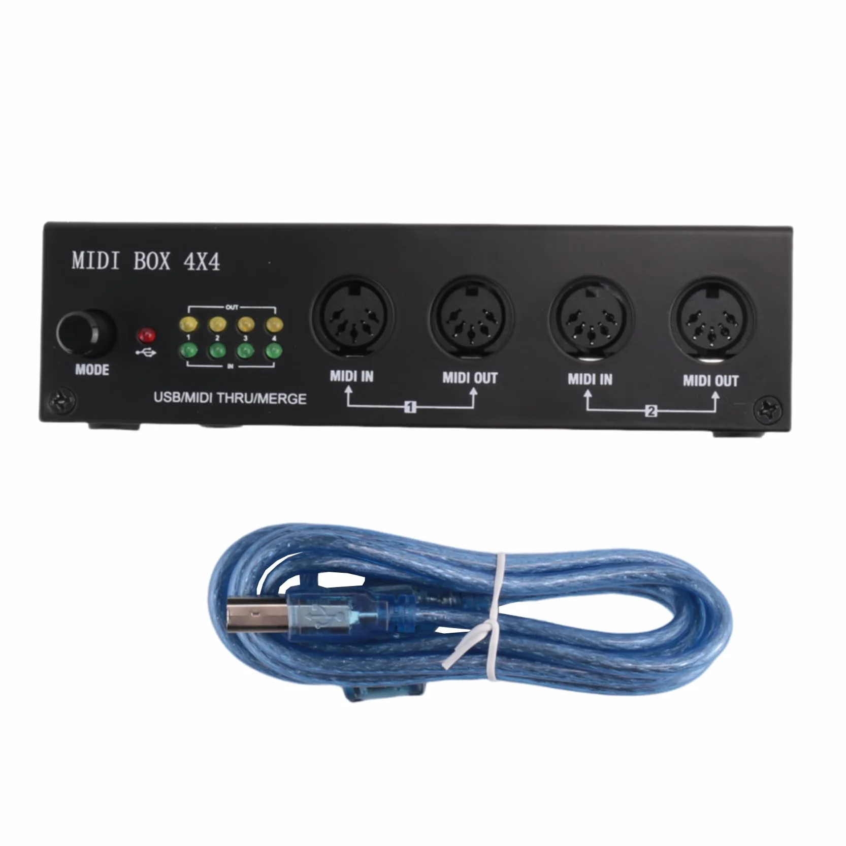 MIDI Box Musik Instrumente USB MIDI Interface Merge Thru Box 64 MIDI KanäLe