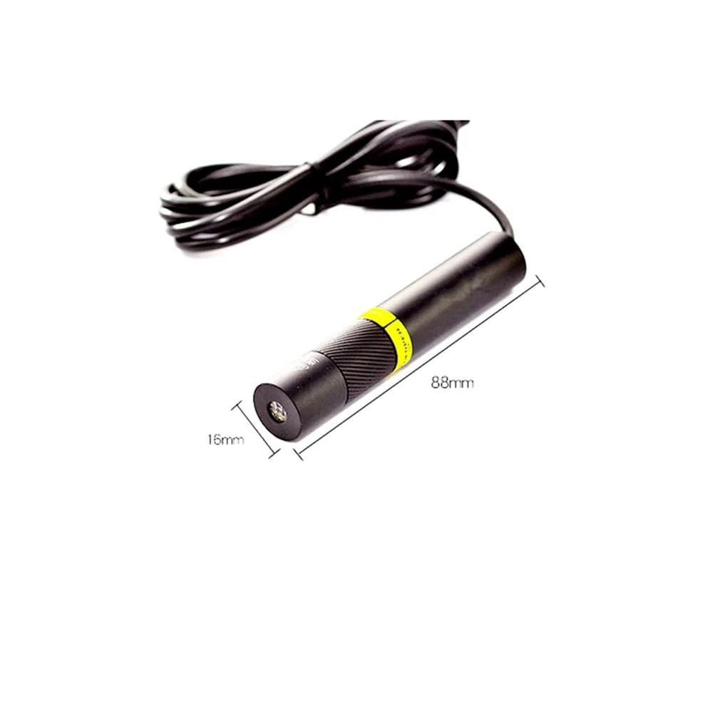 405nm Violett/Blaue Diode Laser 200mw 5V Justierte Linien Laser Modul w/16x88mm