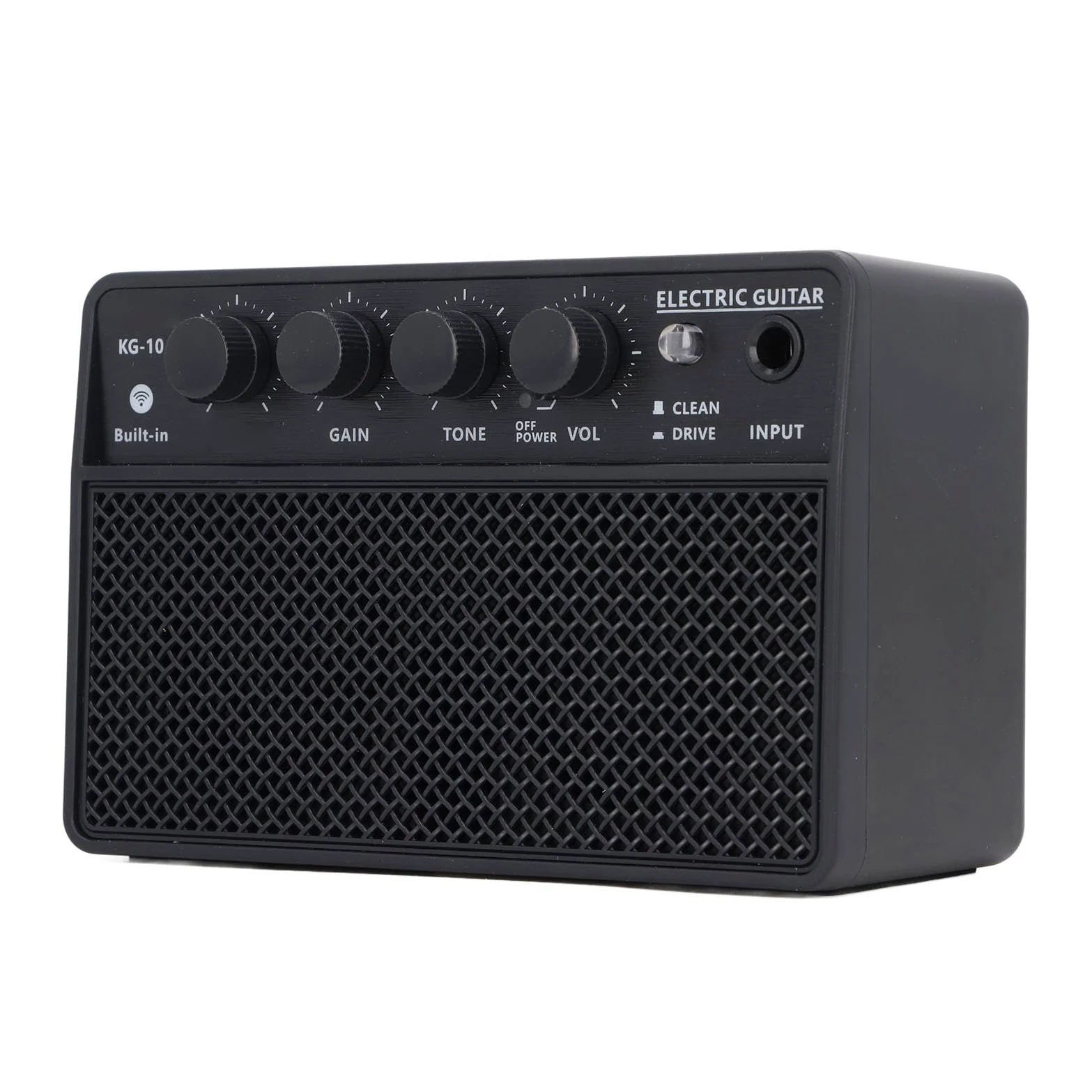Mini Gitarrenverstärker, tragbar wiederaufladbar E-Gitarren Amp mit 6,35mm Eingang for Anfänger Profis tägliche Übung iOS Android Geräte