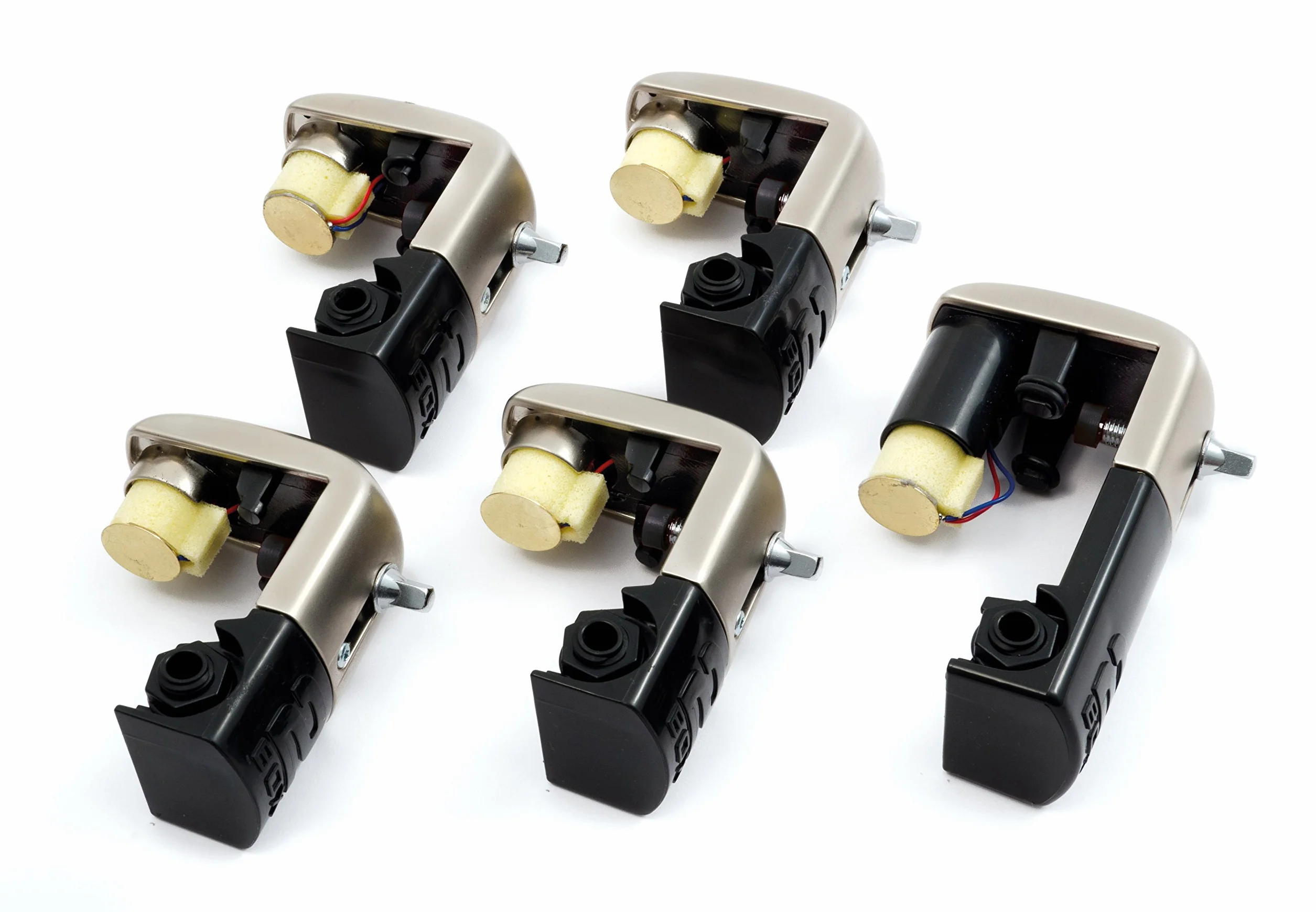 Professionelle Drum Trigger Kit für Hybrid E-Drum Konvertierung 4x Snare/Tom Trigger und 1x Kick Trigger- Montageoptionen, Robuste Konstruktion, Kabel/Wireless Anschluss, MIDI/USB Konnektivität