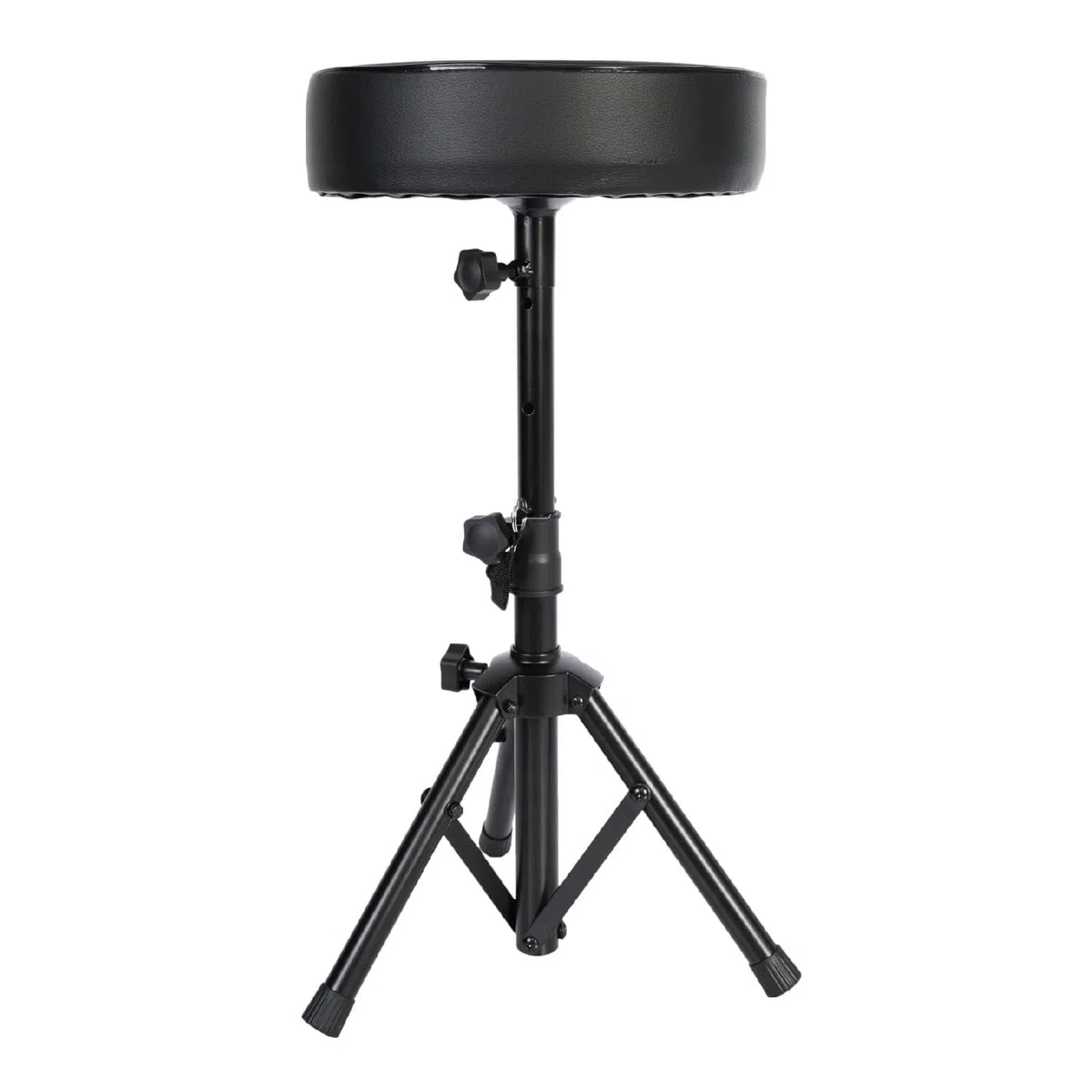 SKR01 - Ibiza - runder Hocker mit einstellbarer Höhe Simi Leder, ideal für Klavier, Schlagzeug usw.
