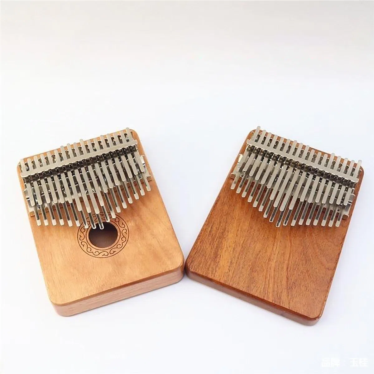 Kalimba 34 Tasten Finger Daumenklavier Double Layer Thumb Piano Musikinstrument Mit Schutzbox for Musikliebhaber Professionell Anfänger Erwachsene(34 Tone - Mahogany A)
