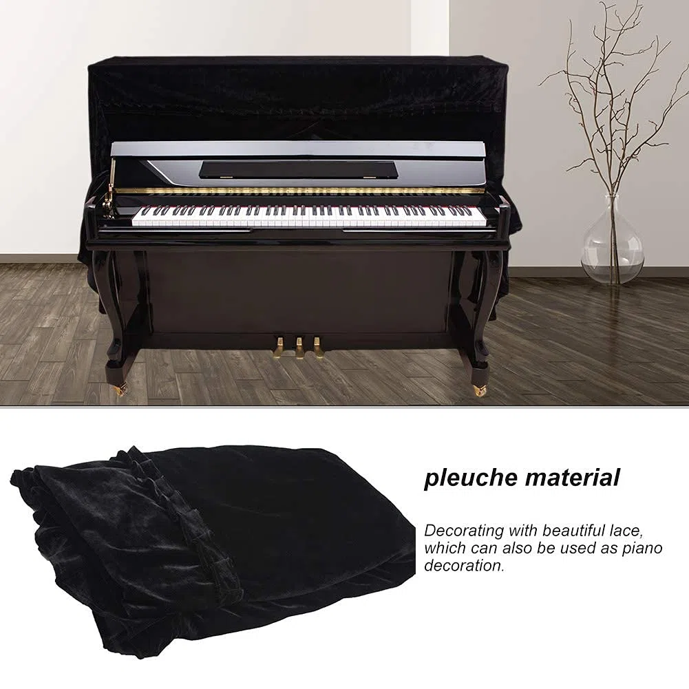 Klavierabdeckung, 5 Farben Modische Pleuche Staubdicht, Klavierstaubabdeckung für Heim Musikzimmer Profi Musiker Dekoration