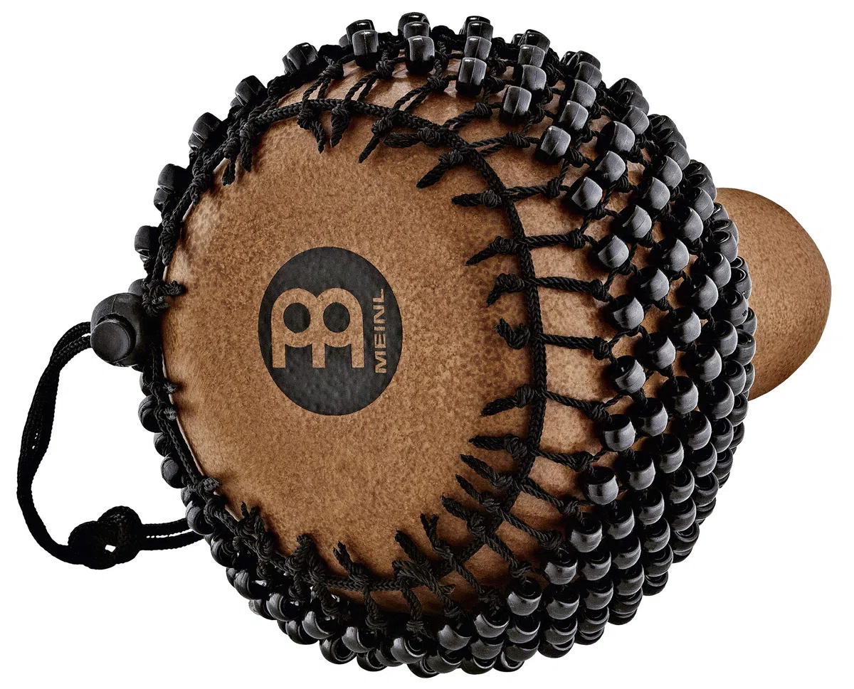 Meinl Percussion Fiberglas Cabasa Instrument - Schüttelinstrument mit Perlenkette - Einstellbares Netz - Fiberglas, Braun (CA7BR)