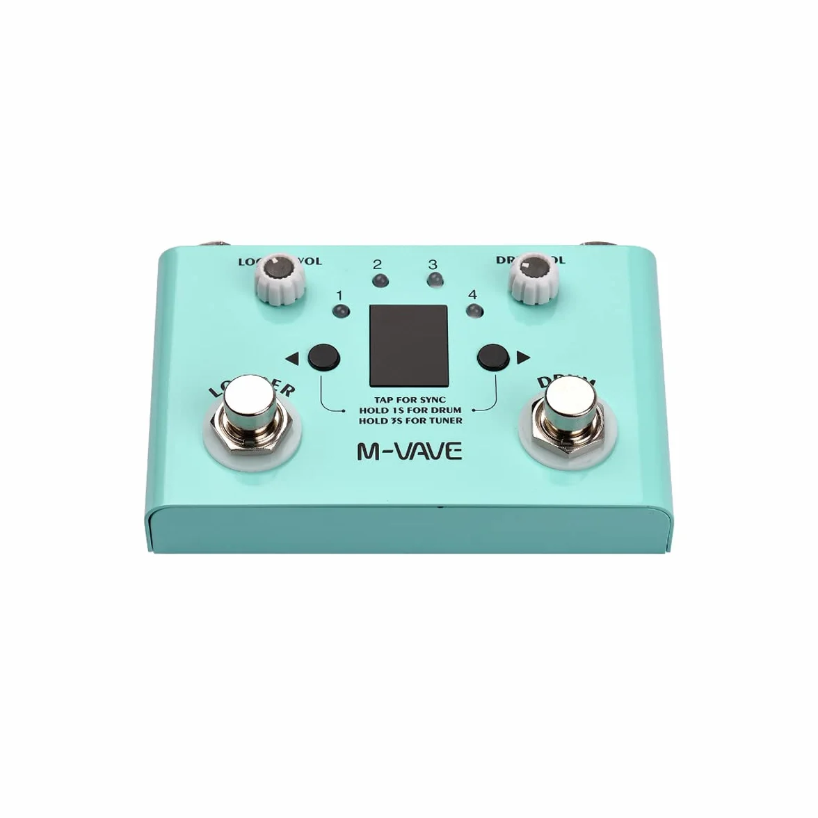 M-VAVE Lost Tempo - Gitarrenpedal mit Drum & Looper-Effekt und doppeltem Fußschalter