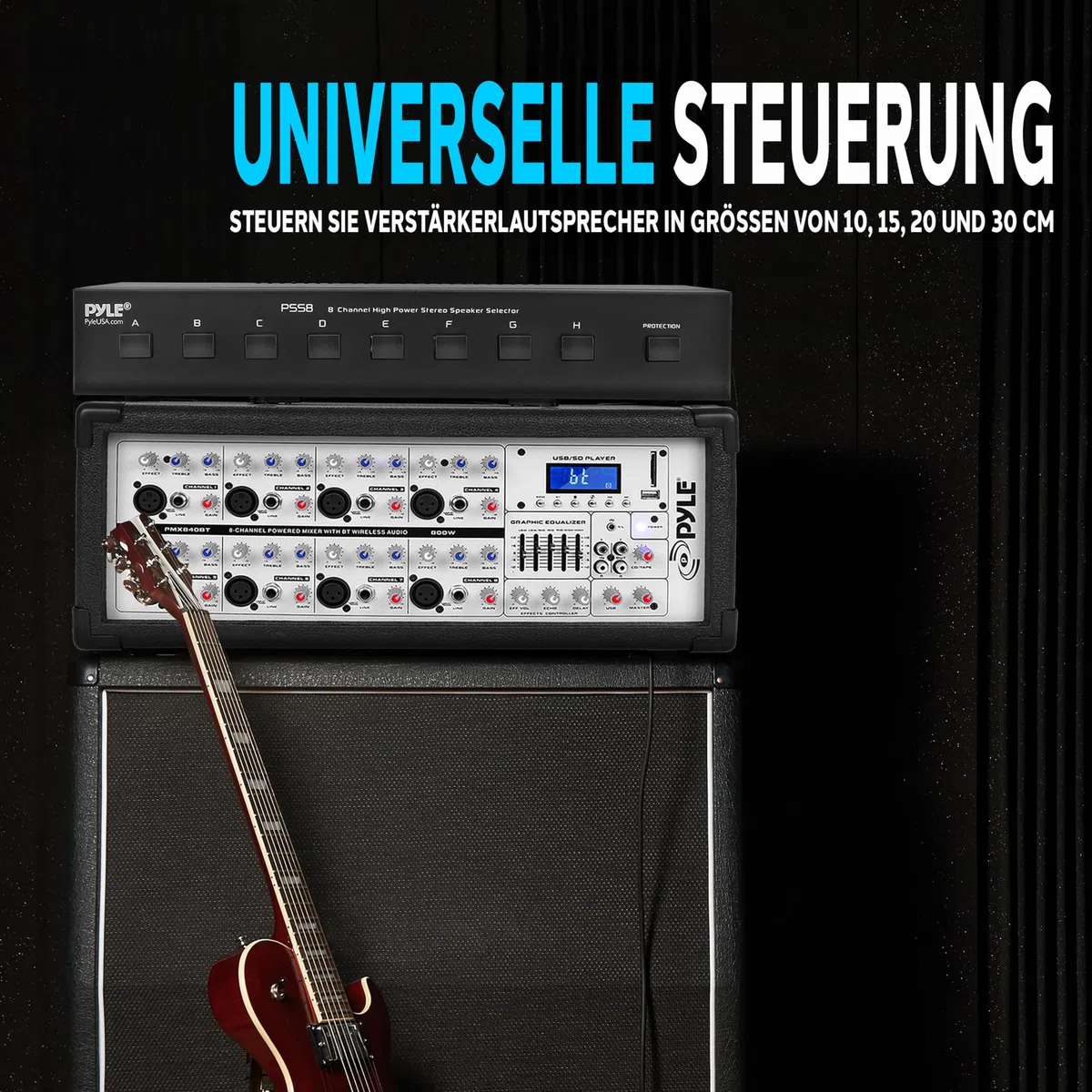 Pyle PSS8 8-Kanal-Hochleistungs-Stereo-Lautsprecher