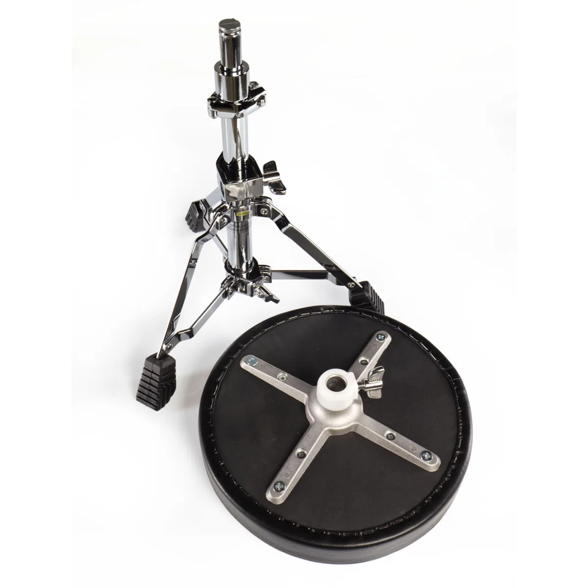 Drumhocker, Höhenverstellbar 36-48 cm, Faltbar, Komfortpolster, Stabile Hartgummifüße, Einstrebige Basis, Ideal für junge Schlagzeuger ab 3 Jahren, Platzsparend, Robust
