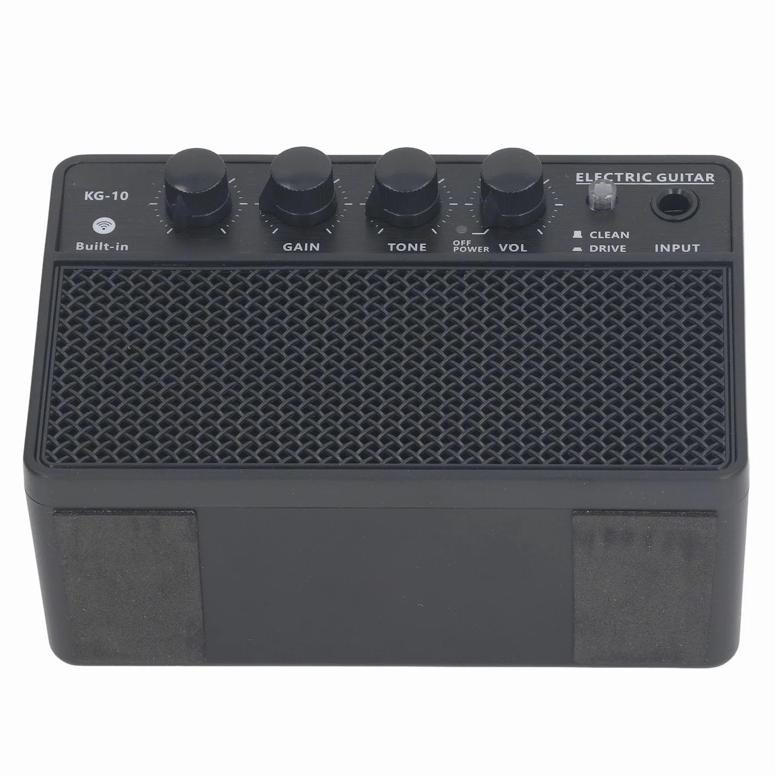 Mini -Gitarrenverstärker, 10W E -Gitarrenverstärker Kleiner Praxis Gitarrenverstärker Tragbarer Wiederaufladbarer, Sauberer und Verzerrungskanäle Musikaufnahmeausrüstung Kit für