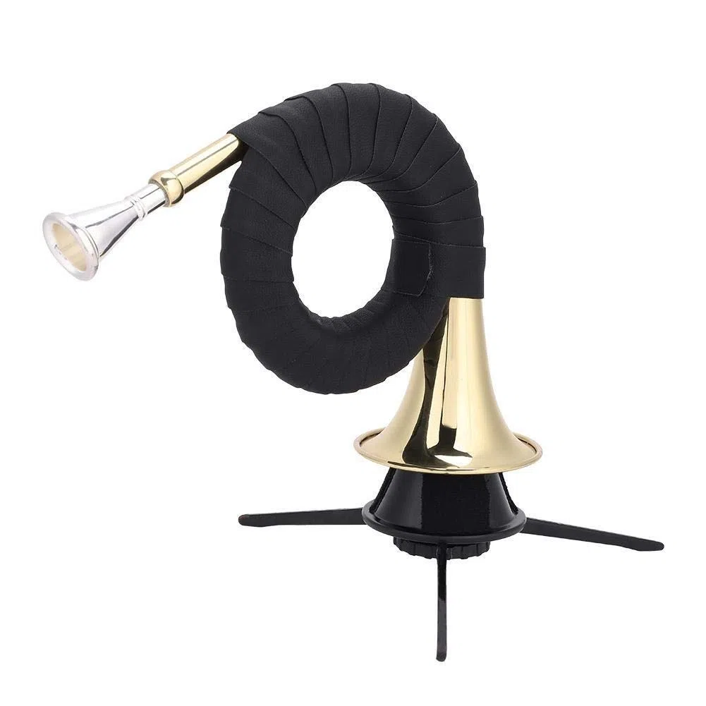 Jagdhorn, Mini Messing Bb Jagdhorn Micro Französisch Horn Blechblasinstrument Set