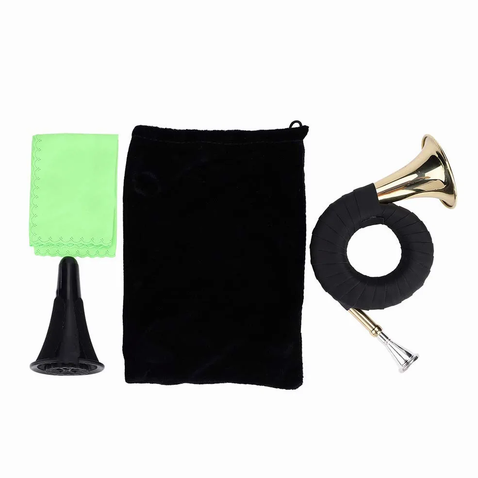 Professionelles Blechblasinstrumentenset Messing Bb Jagdhorn, für Musikliebhaber und Lernende