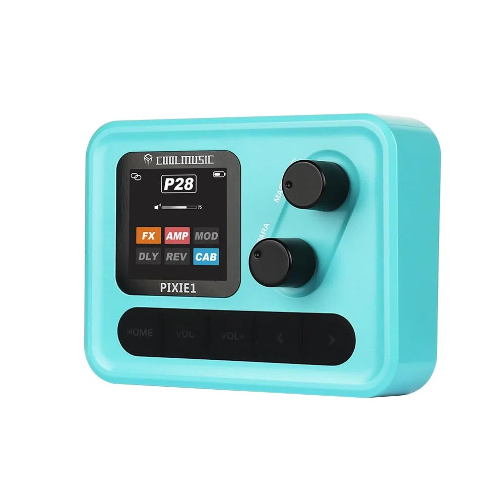 E-Gitarre Multi Effektpedal mit IR-Schranksimulation, USB-OTG-Aufnahmeschnittstelle, Verstärker-Modellierprozessor, Kopfhörerausgang, Live-& Studio-Gitarren-Effektprozessor für Anfänger & Beruf
