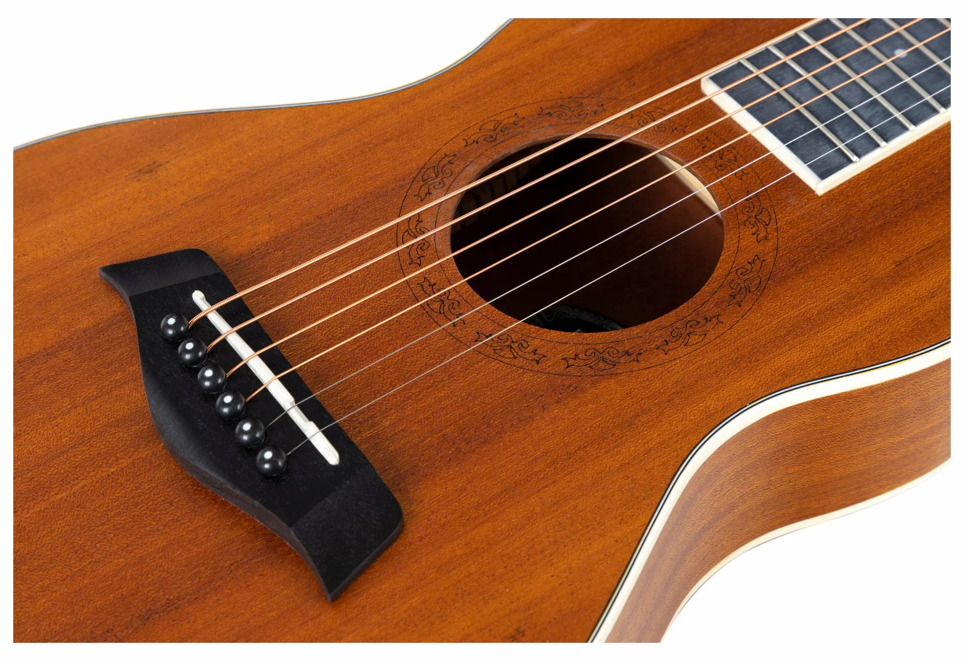 Rocktile G-10 NT Guitarlele Natur - Westerngitarre im Reiseformat - Decke: Zeder - Boden & Zargen: Mahagoni - Hals: Okoume - Mensur: 51 cm - Offenporiges Finish in Natur