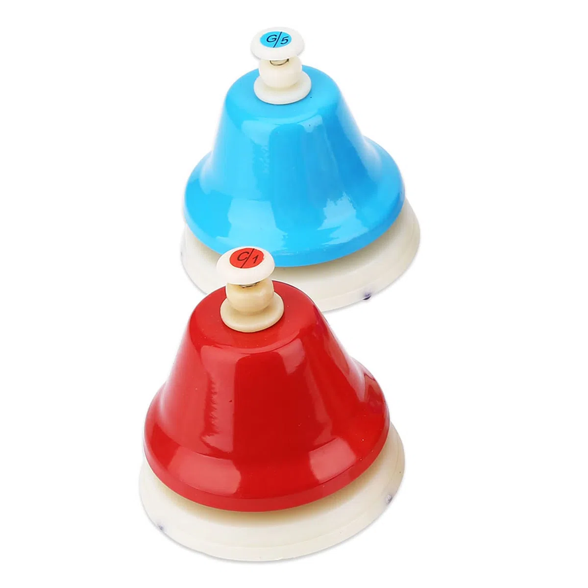 Buntes 8-Noten-Handglocken-Set – Entsprechende Noten- und Skalenposition für Einfaches Spielen – Gestimmt – Ideal für Musiklehre und -Lernen – Geeignet für Kindergärten und