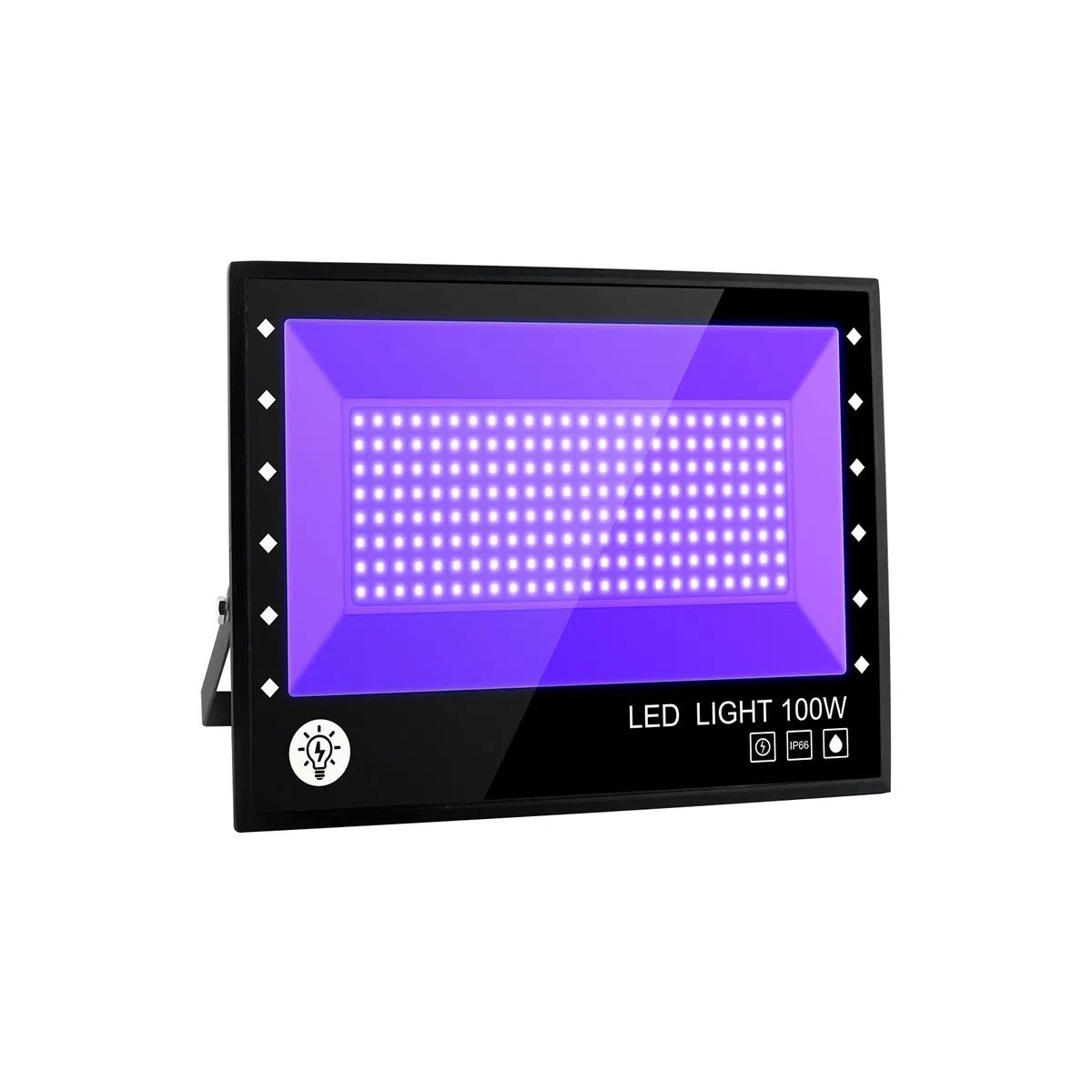 LED Schwarzlicht Strahler, 100W UV Party Scheinwerfer, Blacklight Mit Kabel Fluter IP66 Wasserdicht Lampe für Halloween Aquarium Konzert Party, Bar, Neonfarben