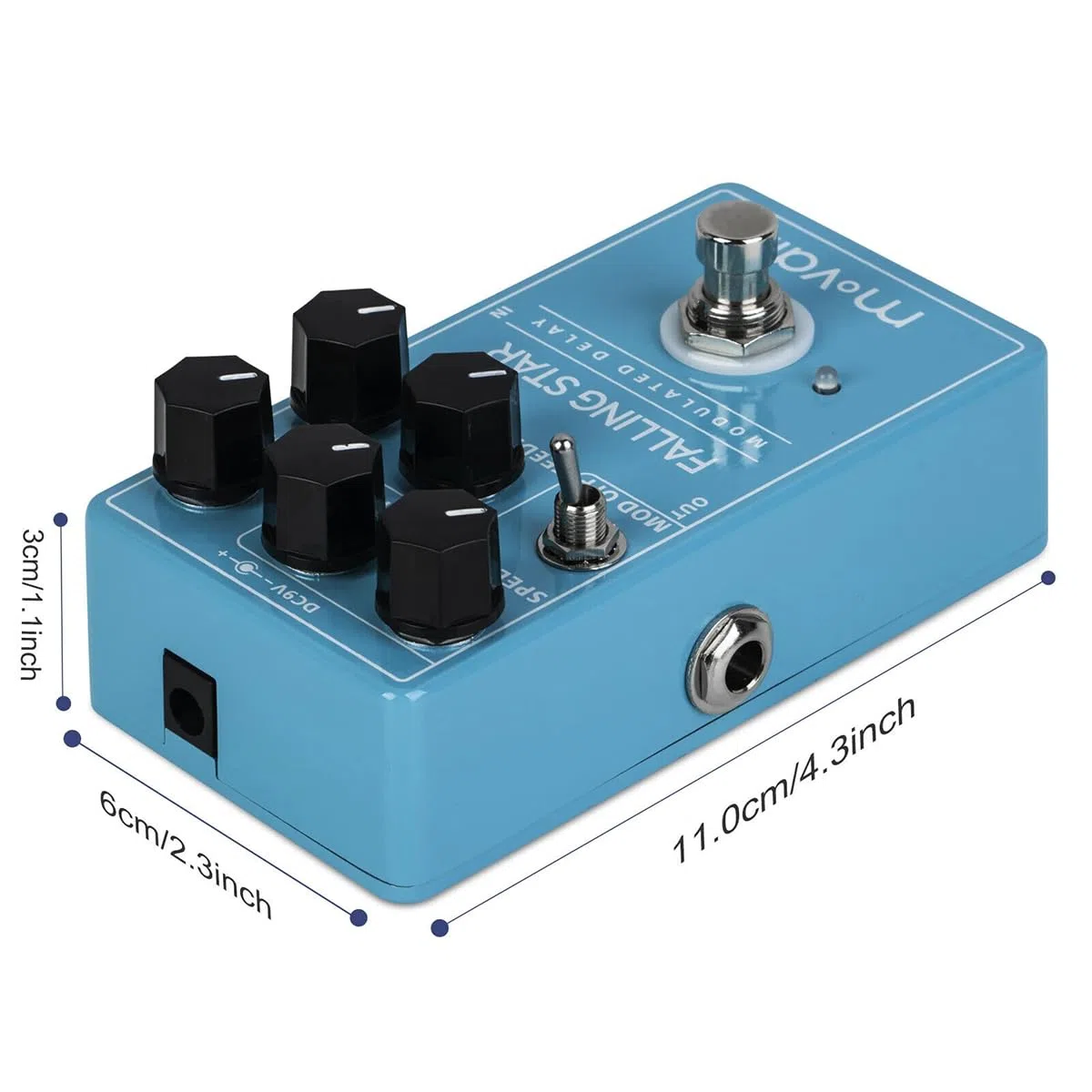 MP-104 – Falling Star Modulated Delay, analoges Delay-Gitarrenpedal