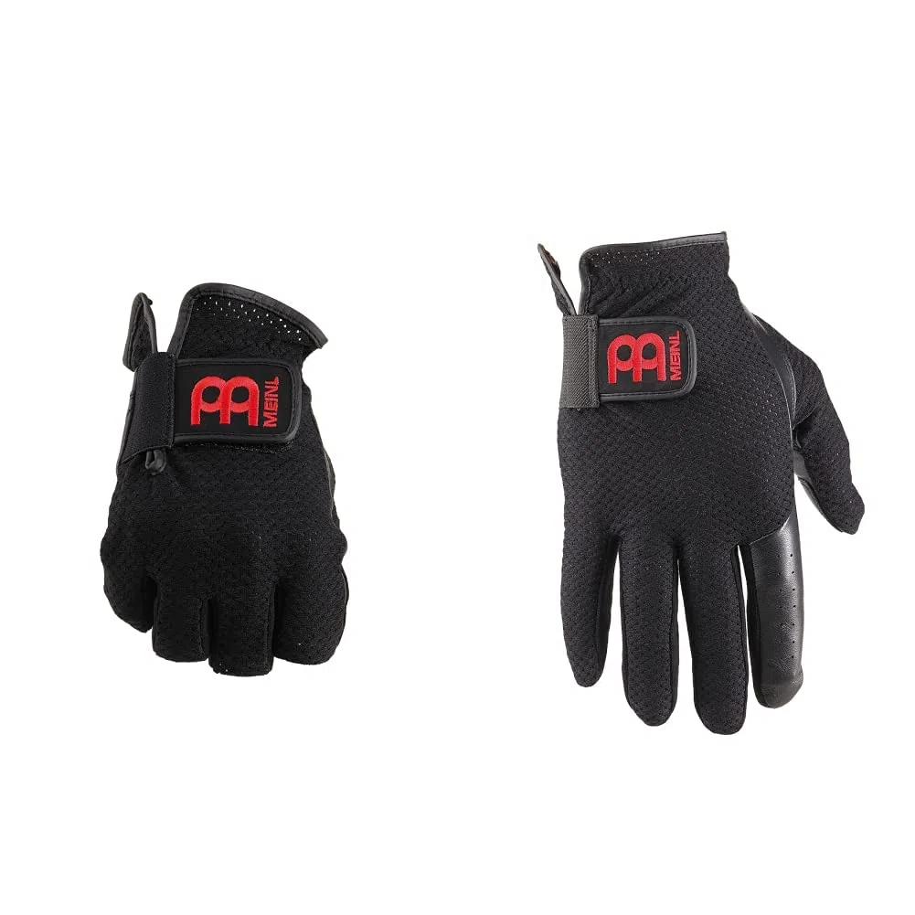 Meinl Cymbals MDGFL-M Drummerhandschuhe fingerfrei M & Meinl Cymbals MDG-M Drummerhandschuhe M