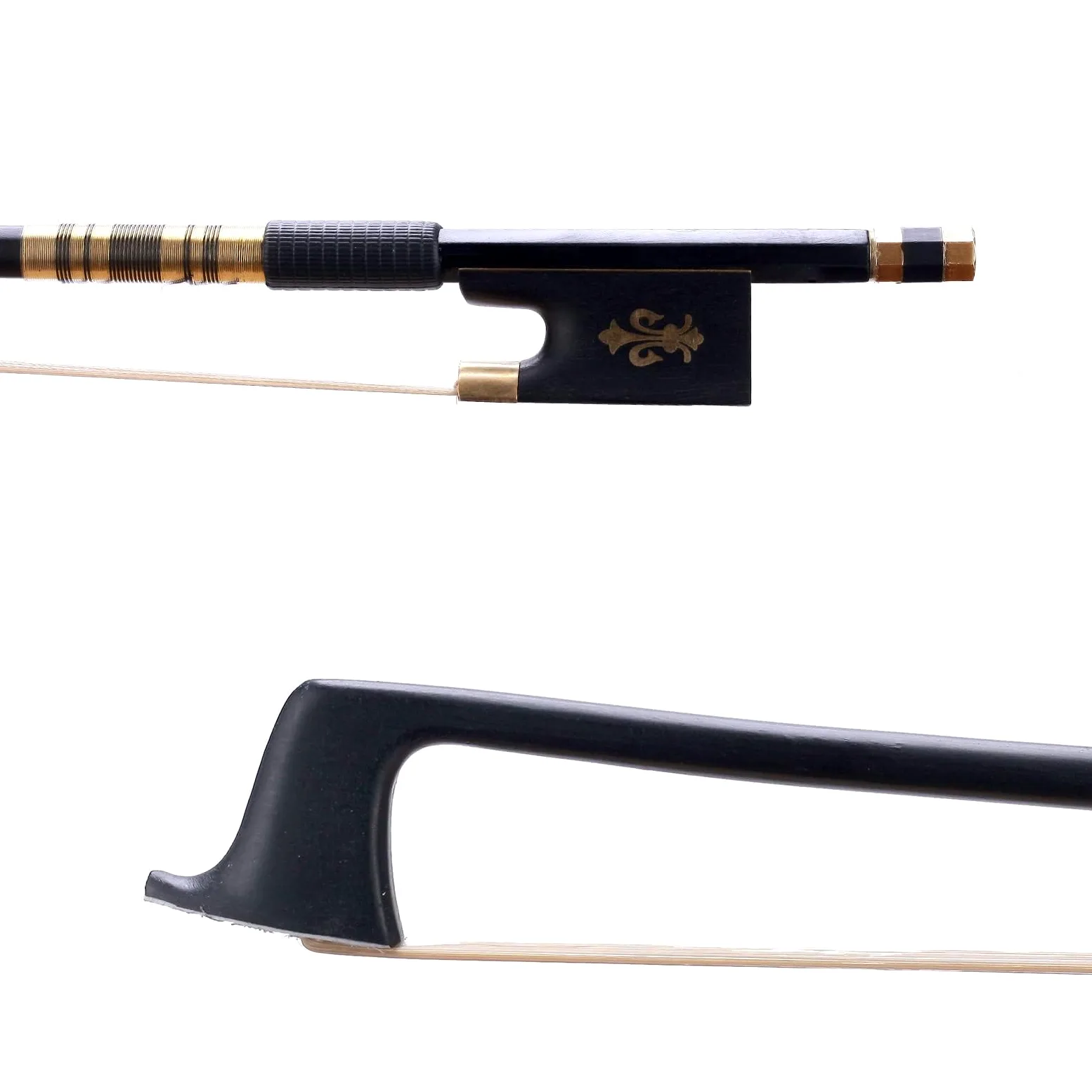 4/4 Professional Carbon Fiber Violinbogen - Full Size Orchesterbogen mit mongolischem Rosshaar & Fleur-de-Lis Design, Pro-Grade Low-Maintenance für Konzertniveaus