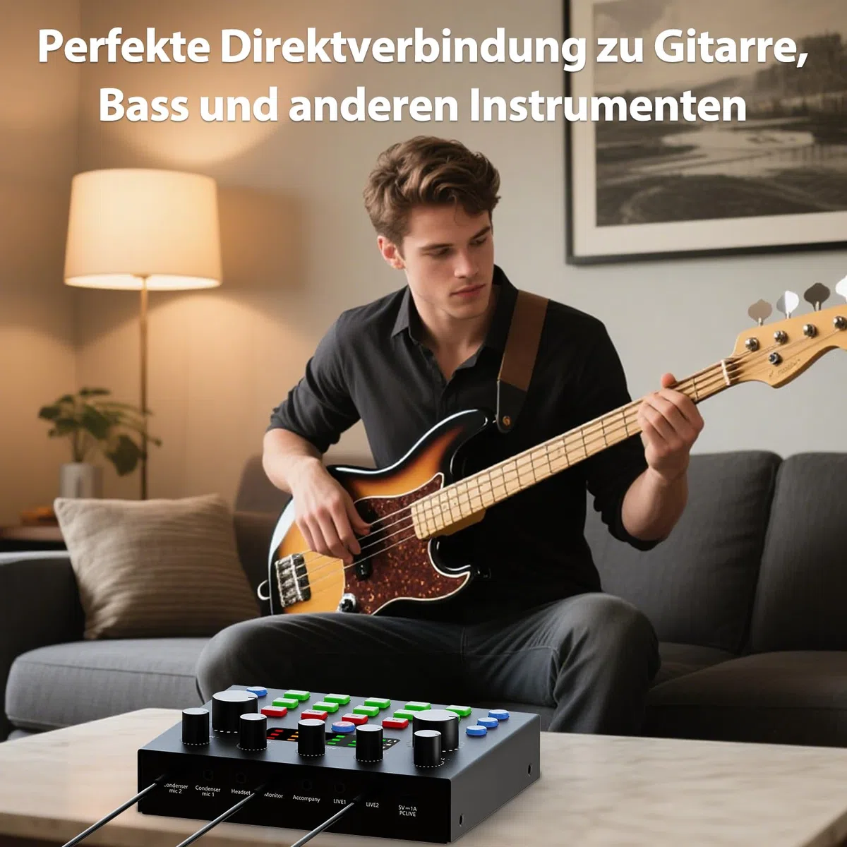 Podcast Mikrofon Bündeln – komplettes Aufnahmestudio mit Mikrofon, Stimmenverzerrer und Podcasting Ausrüstung für Live-Streaming (YouTube, TikTok), Podcast, Aufnahme, Gesang,Gaming,PC/Laptop